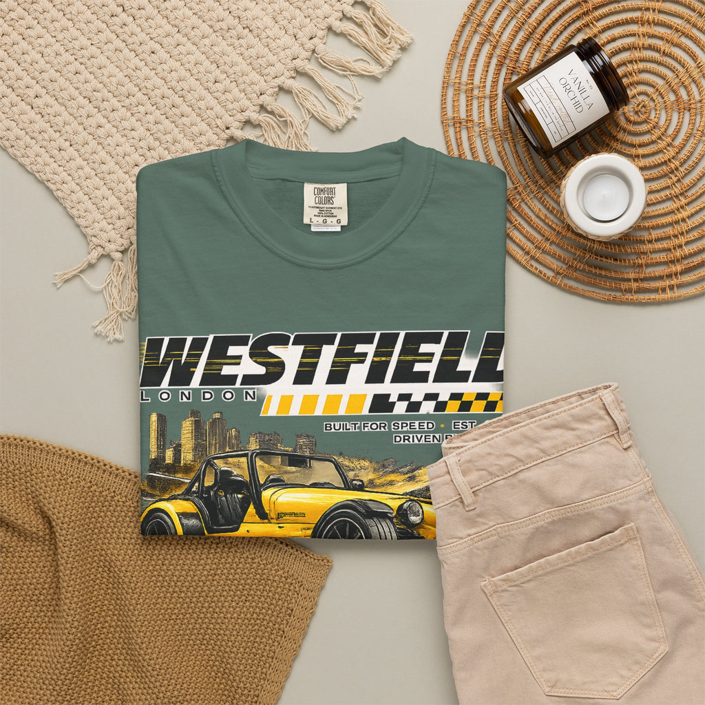 Westfield Sports Car Tee — Vintage Racing Graphic T-Shirt