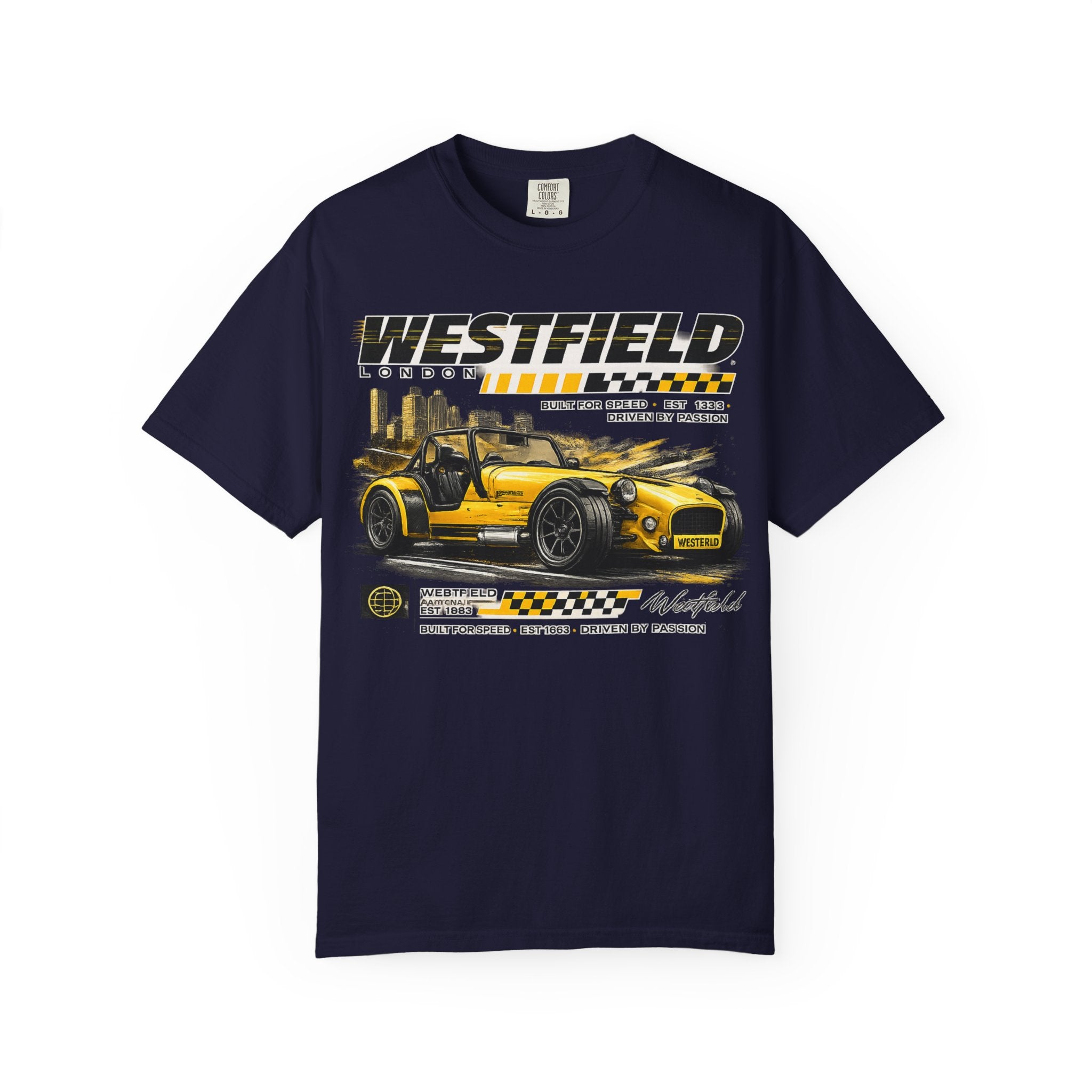 Westfield Sports Car Tee — Vintage Racing Graphic T-Shirt