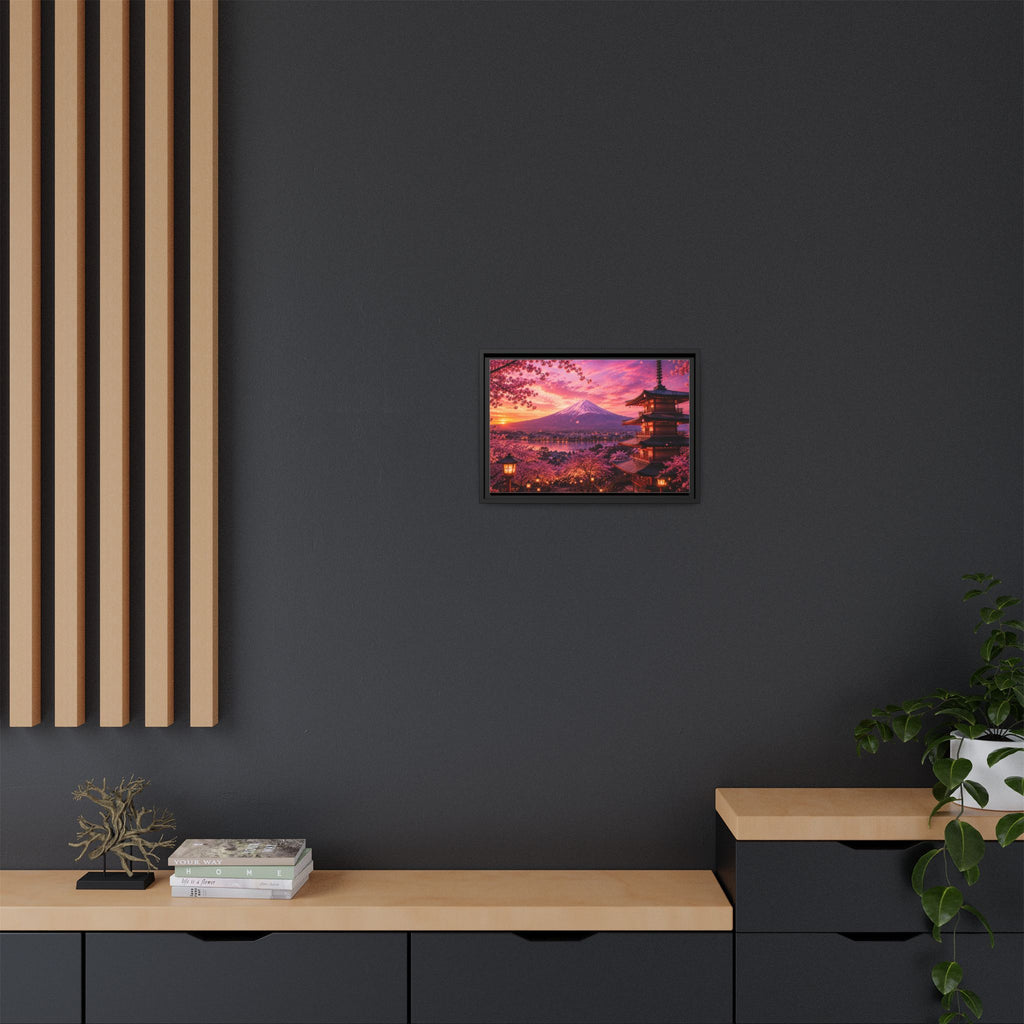 Sakura Twilight Pagoda — Cherry Blossom Sunset Collection