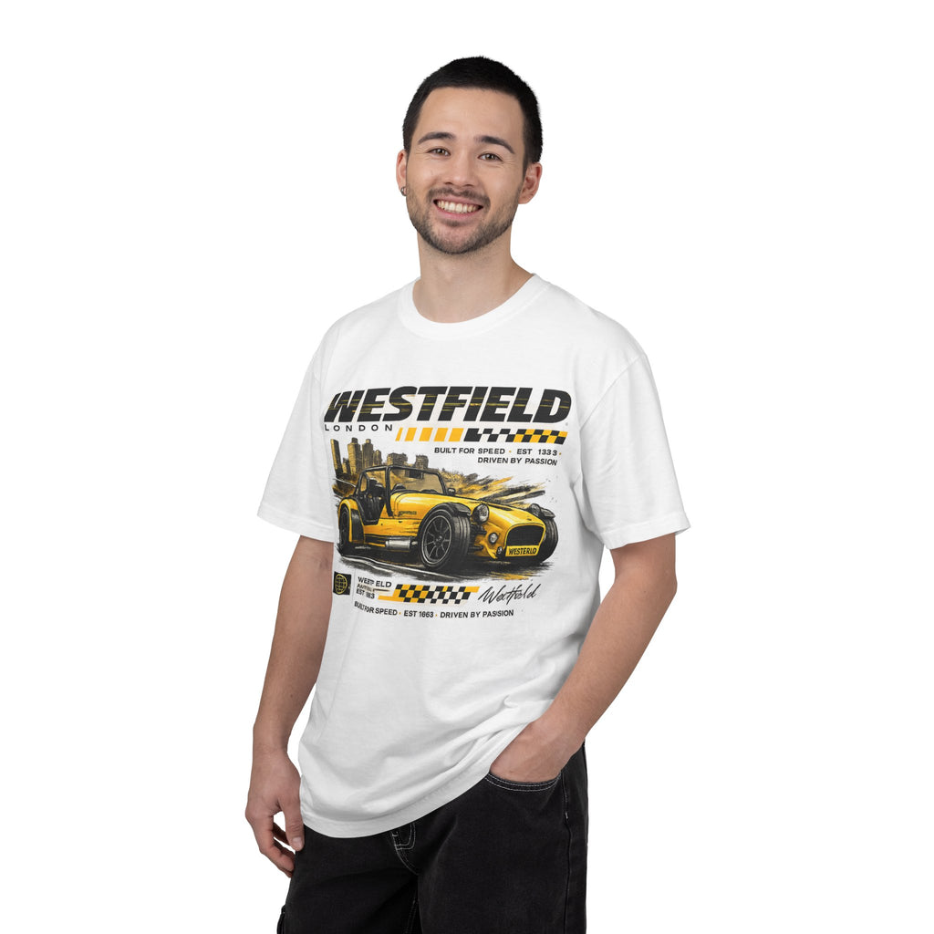 Westfield Sports Car Tee — Vintage Racing Graphic T-Shirt