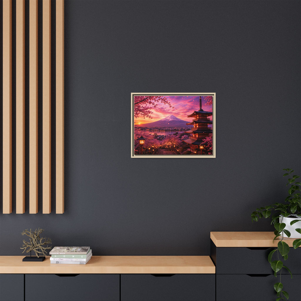 Sakura Twilight Pagoda — Cherry Blossom Sunset Collection