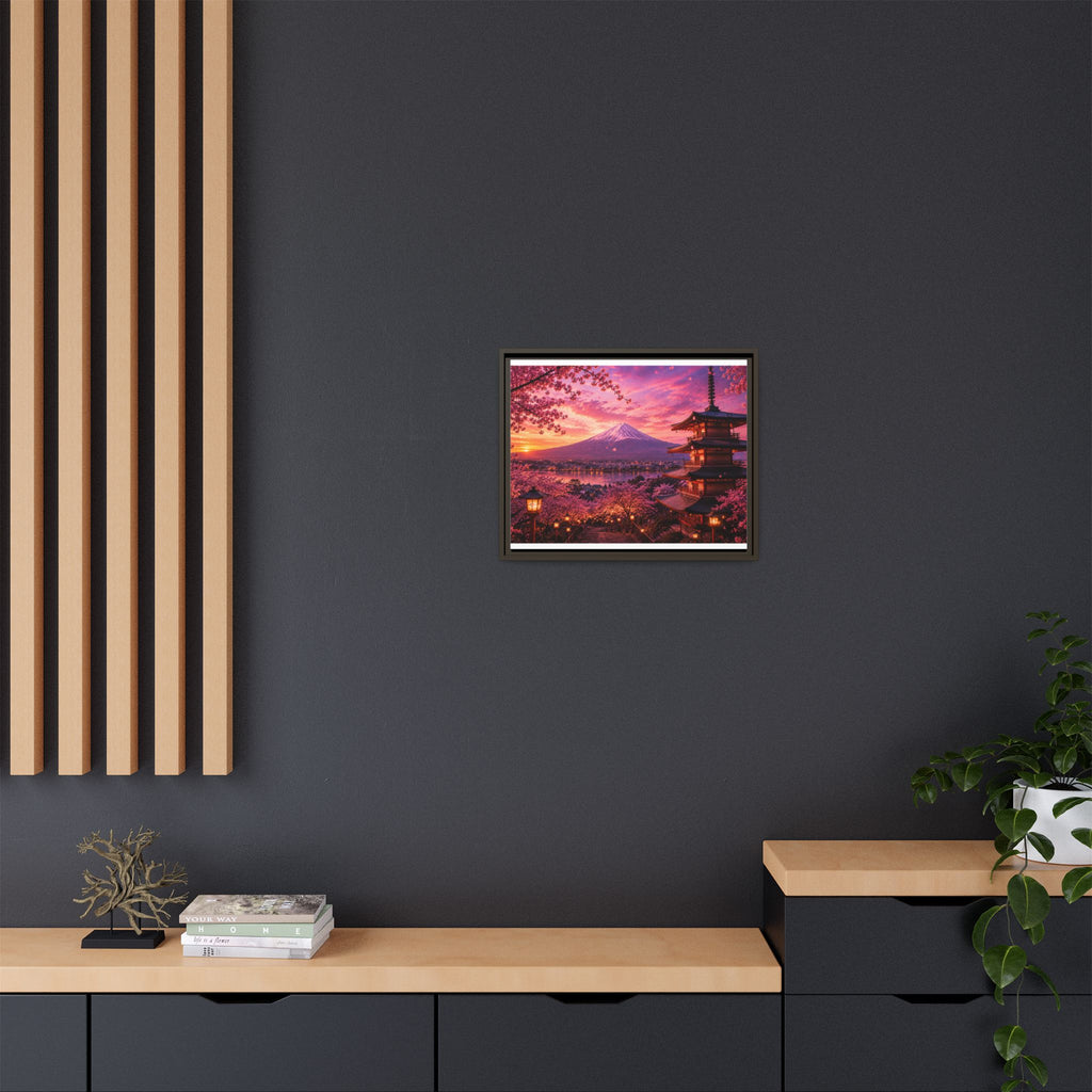 Sakura Twilight Pagoda — Cherry Blossom Sunset Collection