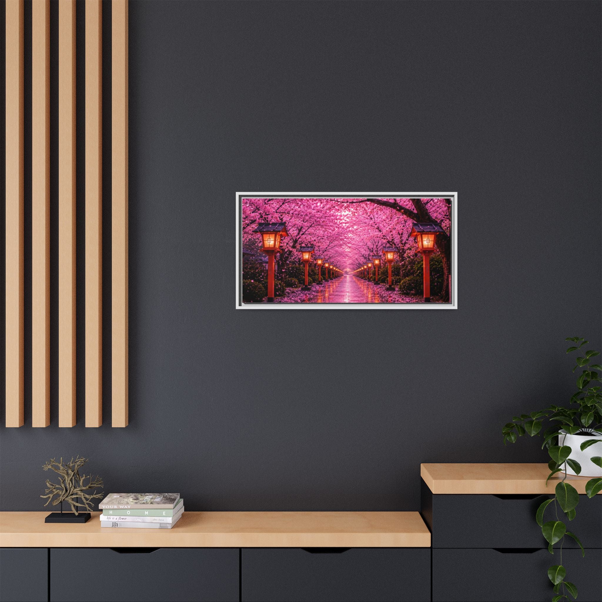 Sakura Lantern Path — Cherry Blossom Evening Collection