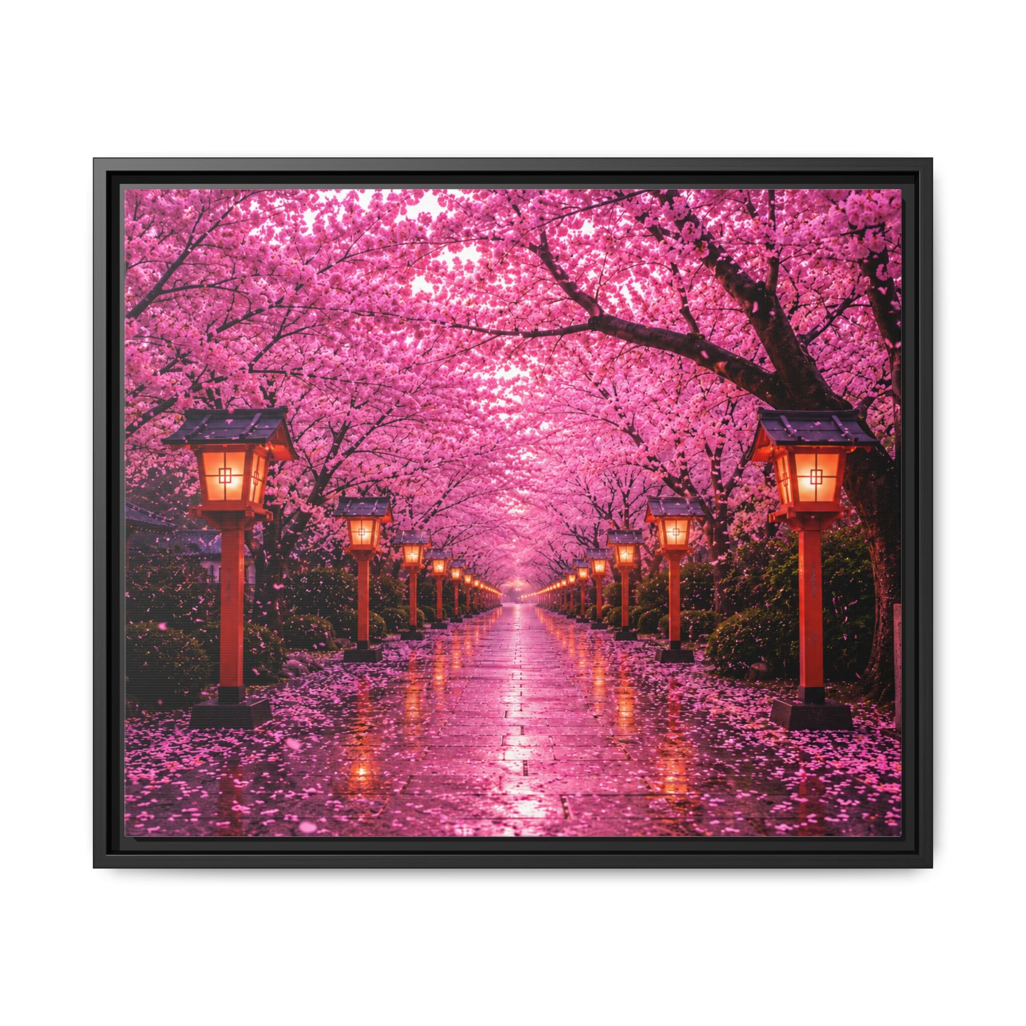 Sakura Lantern Path — Cherry Blossom Evening Collection