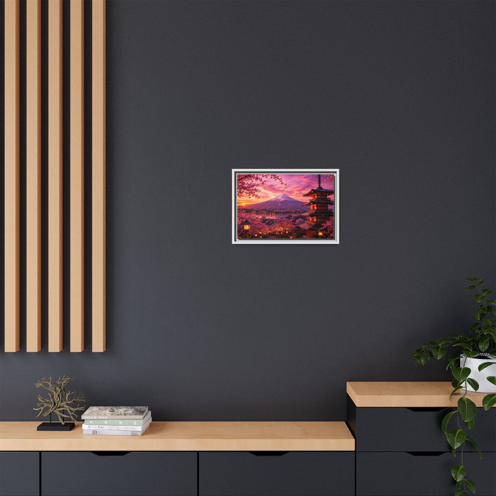 Sakura Twilight Pagoda — Cherry Blossom Sunset Collection