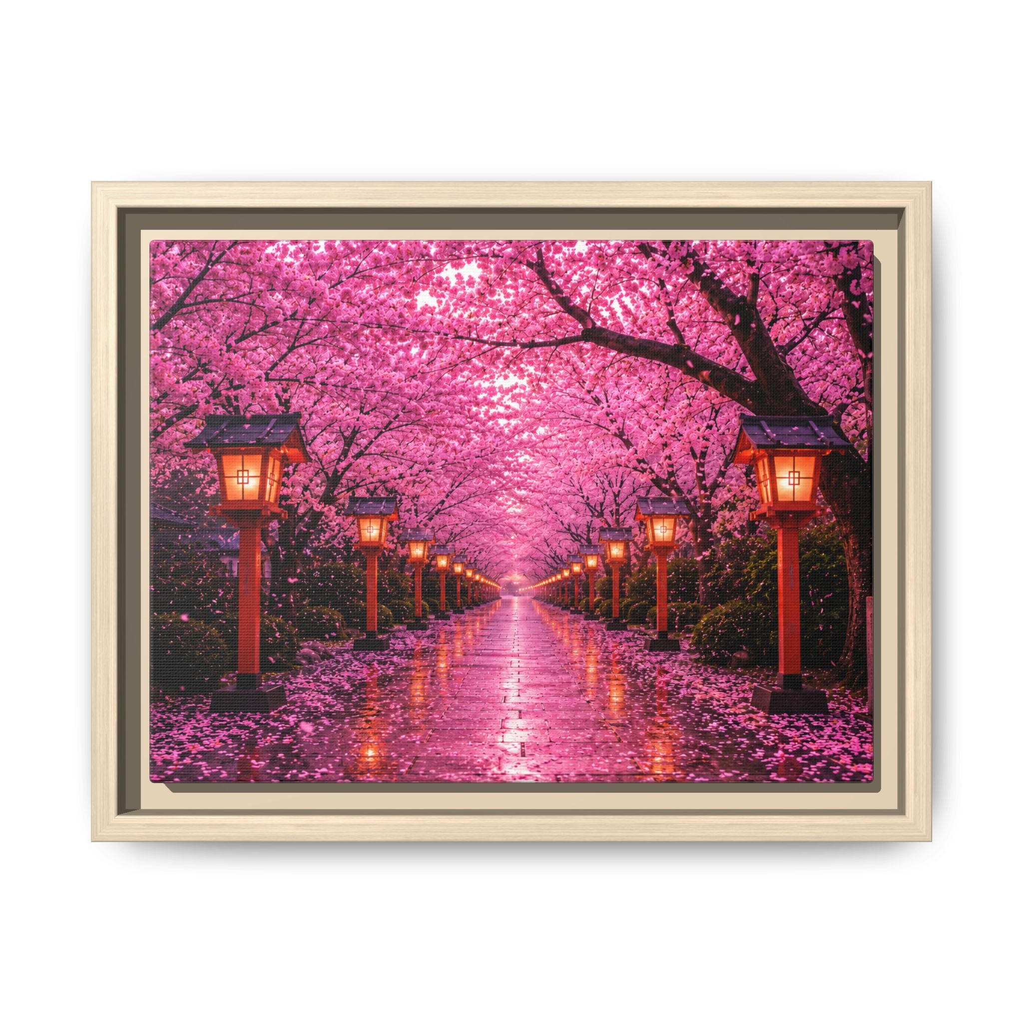Sakura Lantern Path — Cherry Blossom Evening Collection
