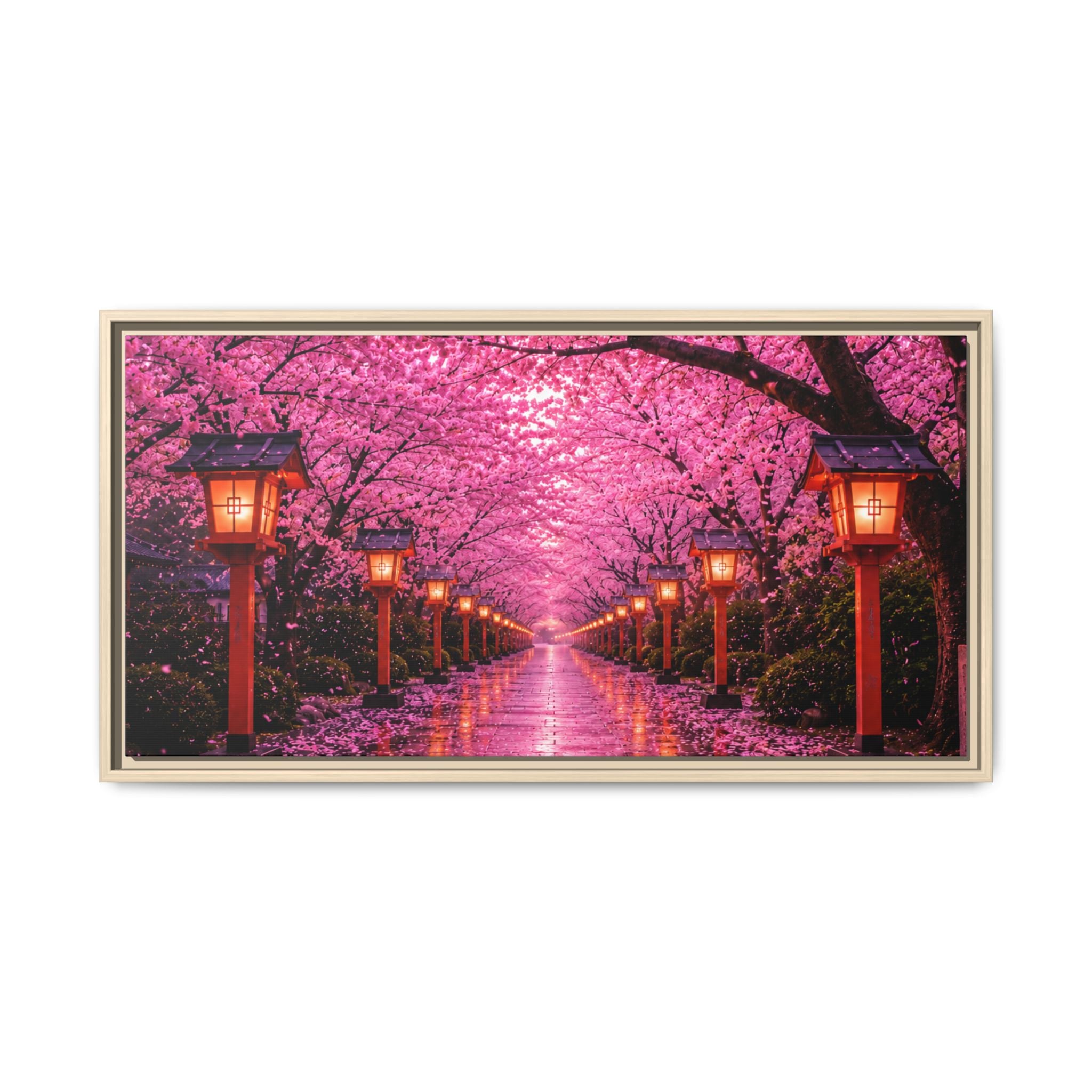 Sakura Lantern Path — Cherry Blossom Evening Collection