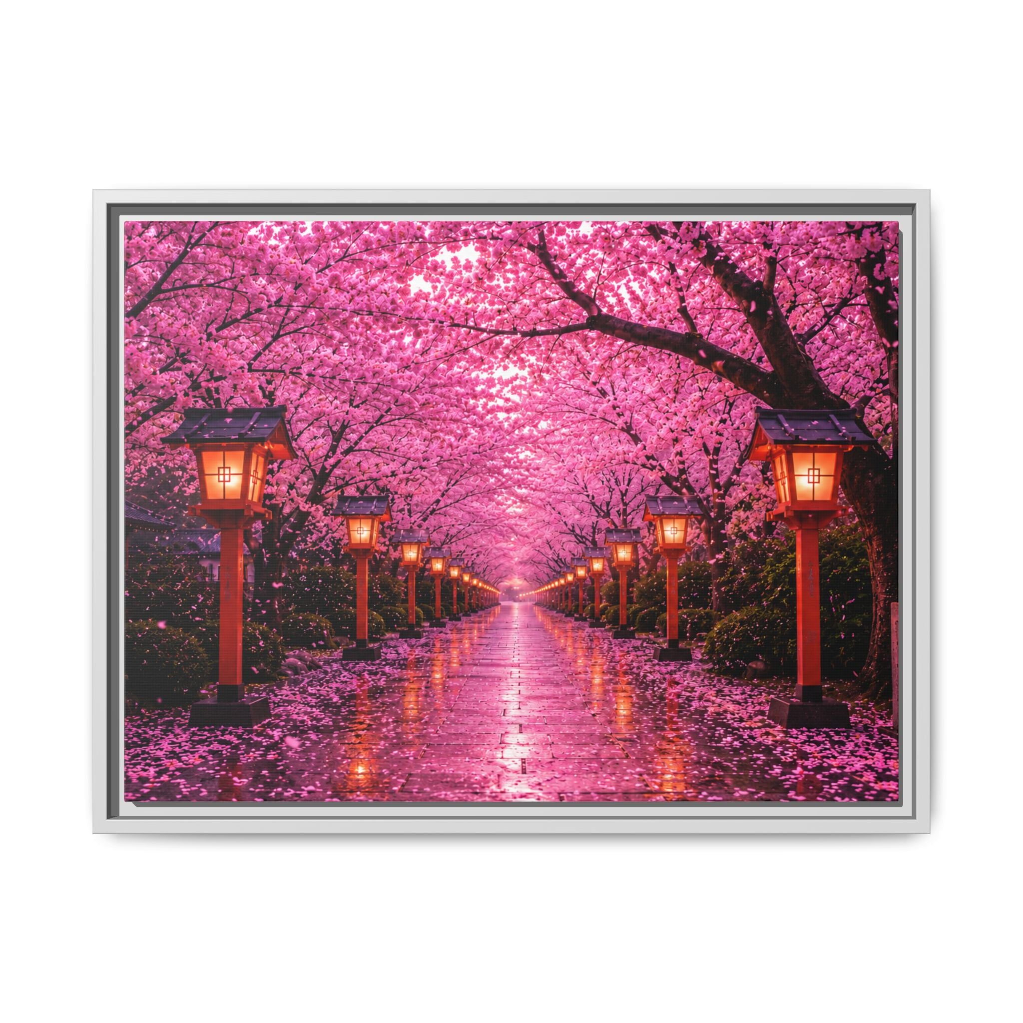 Sakura Lantern Path — Cherry Blossom Evening Collection