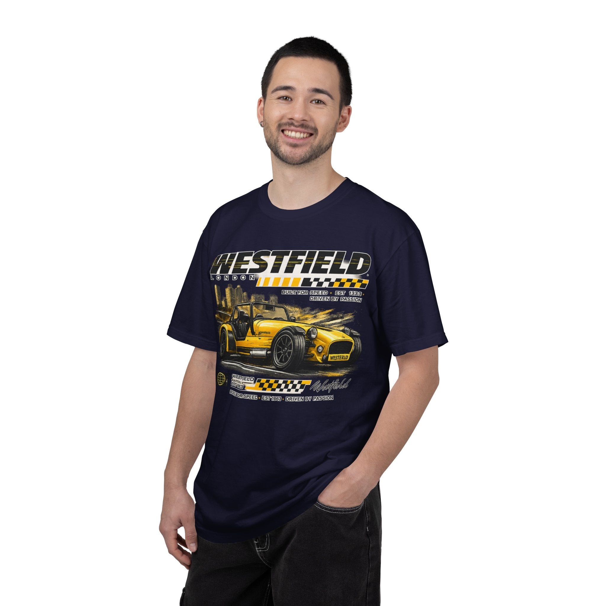 Westfield Sports Car Tee — Vintage Racing Graphic T-Shirt