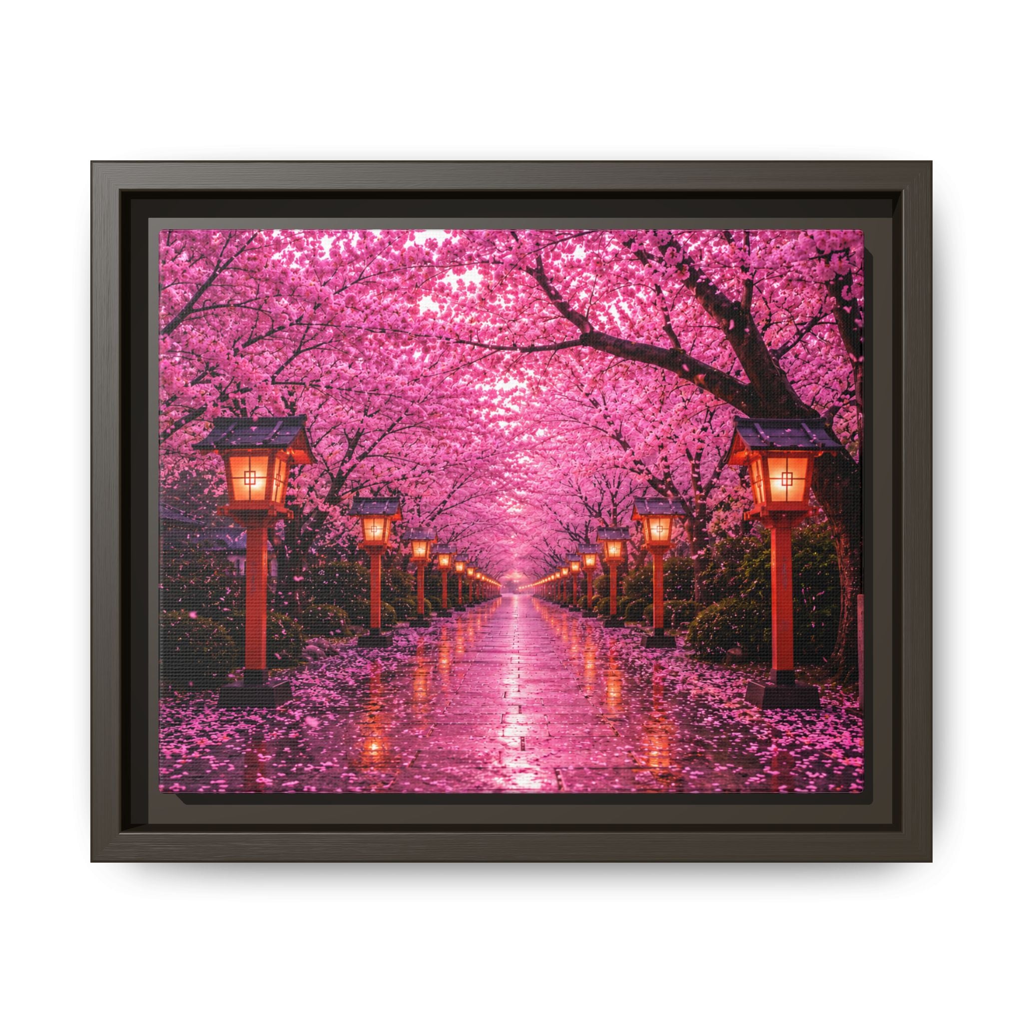 Sakura Lantern Path — Cherry Blossom Evening Collection