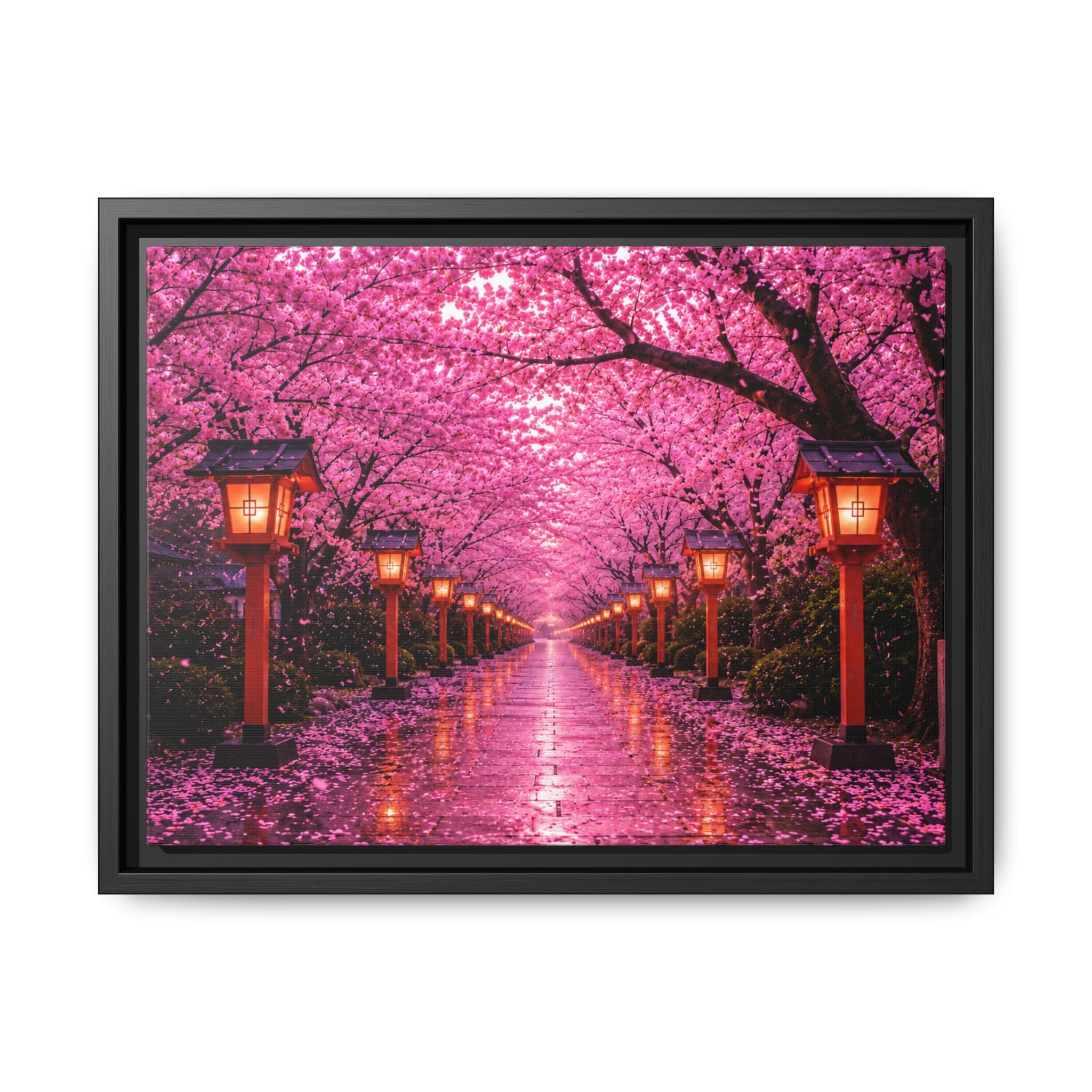 Sakura Lantern Path — Cherry Blossom Evening Collection