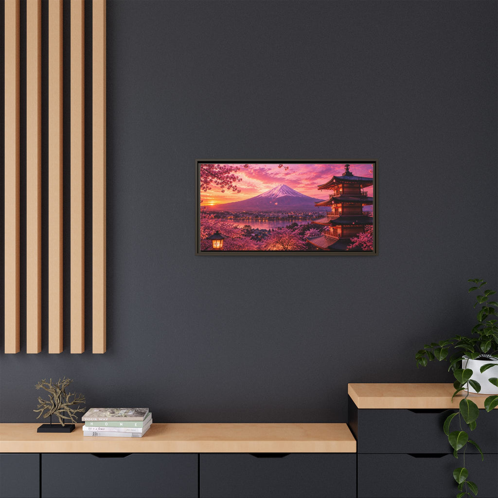 Sakura Twilight Pagoda — Cherry Blossom Sunset Collection