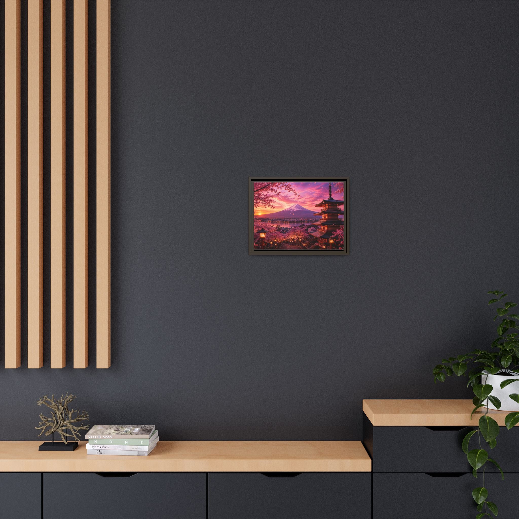 Sakura Twilight Pagoda — Cherry Blossom Sunset Collection