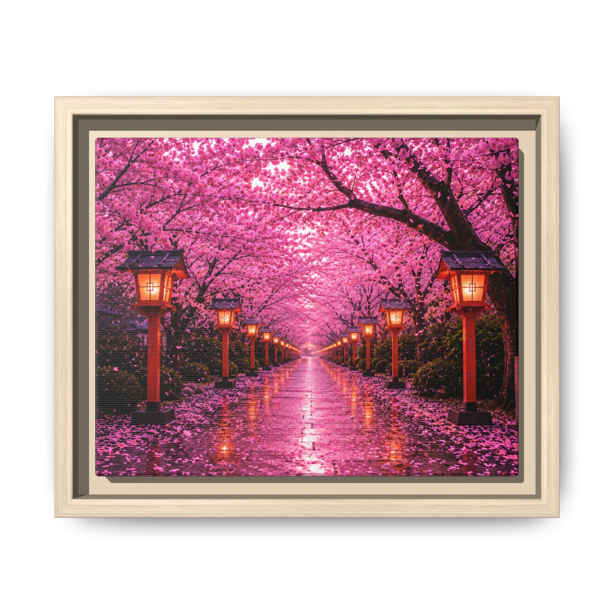 Sakura Lantern Path — Cherry Blossom Evening Collection