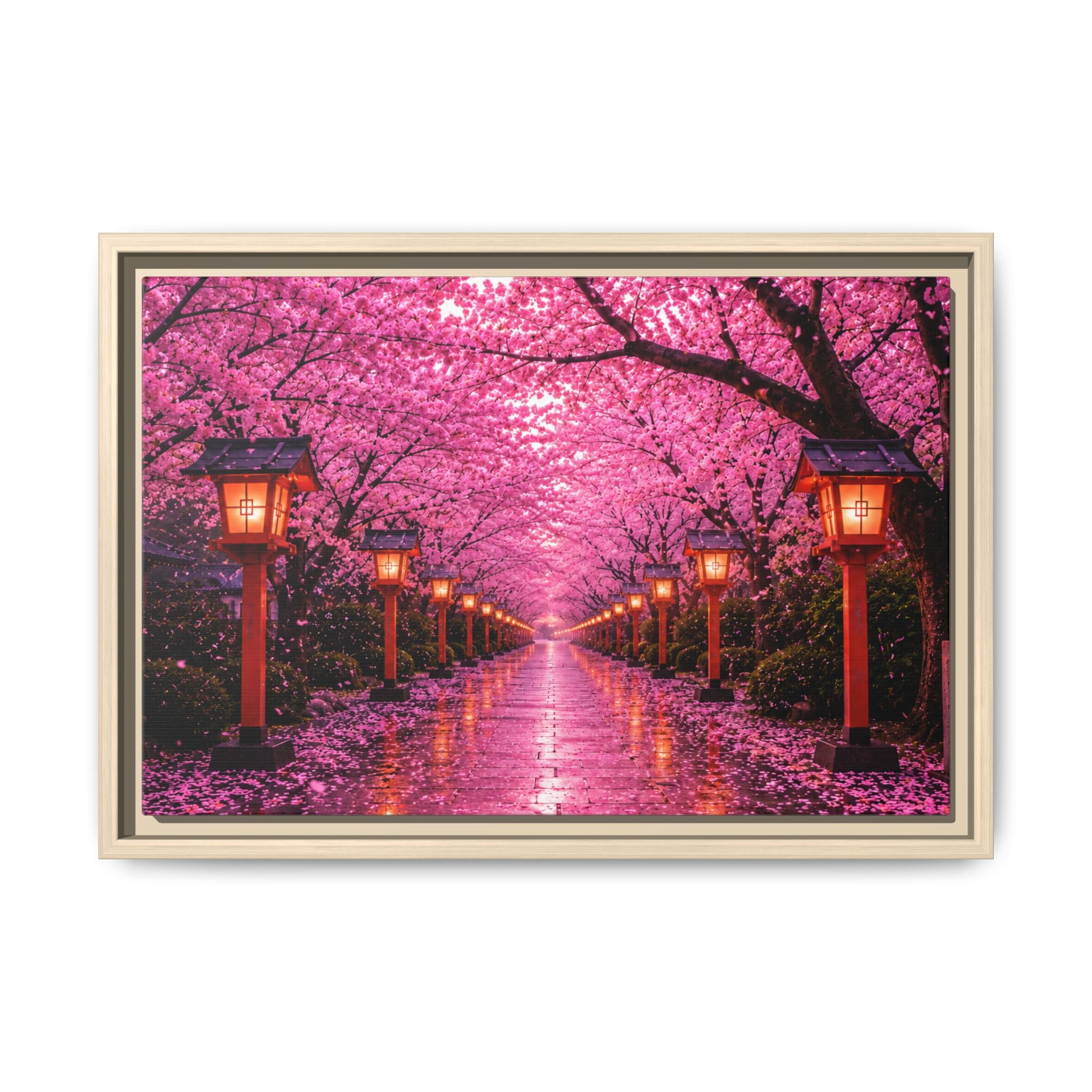 Sakura Lantern Path — Cherry Blossom Evening Collection