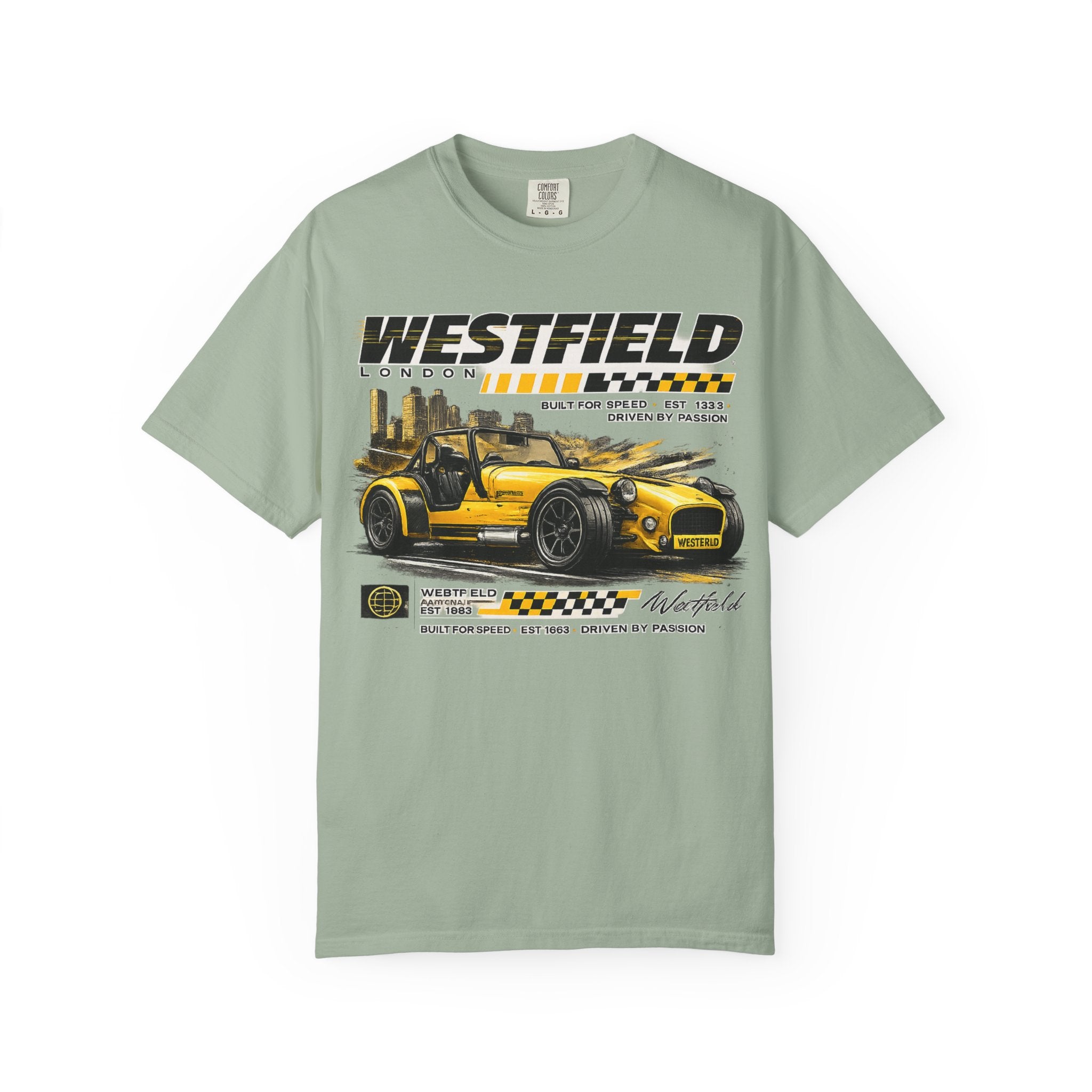 Westfield Sports Car Tee — Vintage Racing Graphic T-Shirt