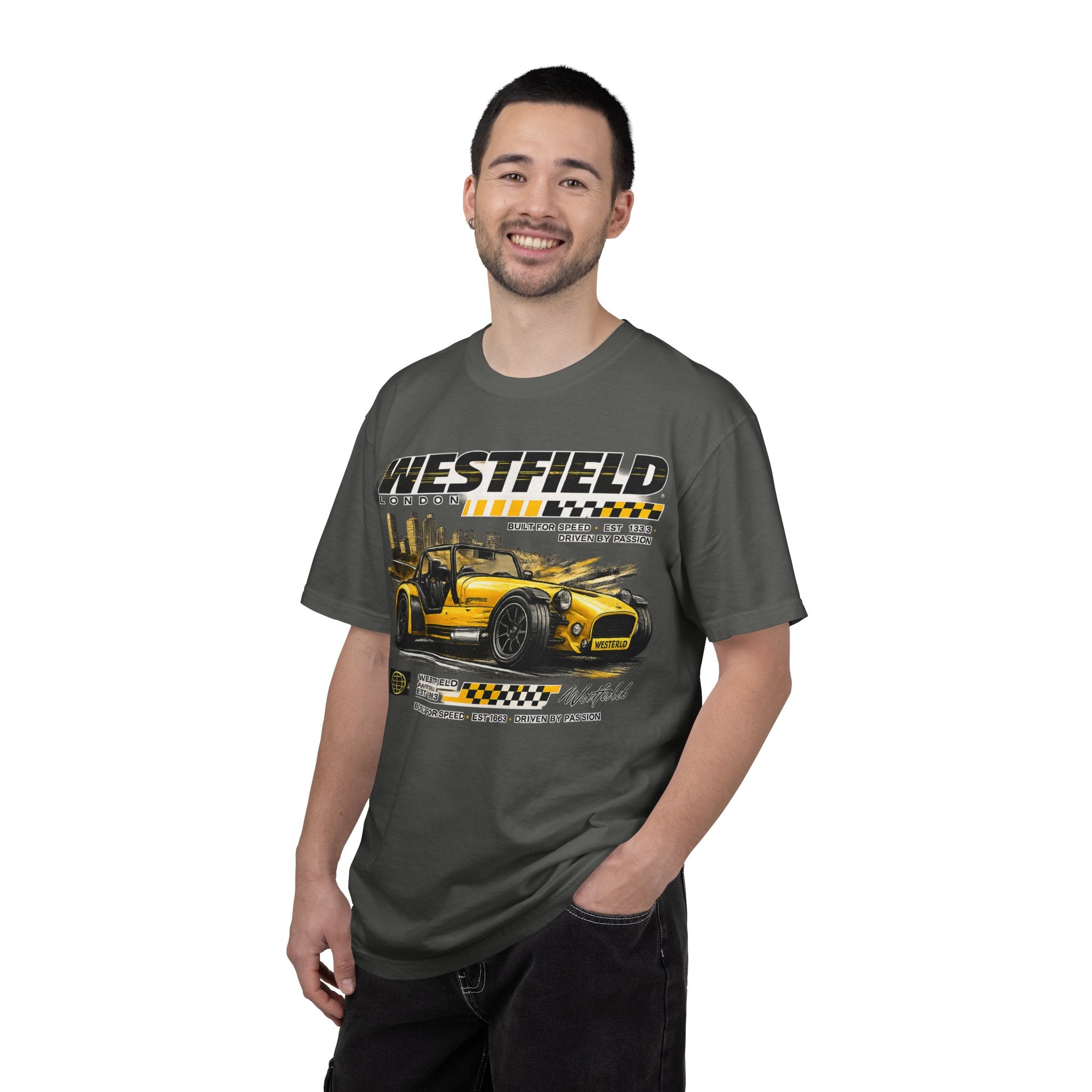 Westfield Sports Car Tee — Vintage Racing Graphic T-Shirt