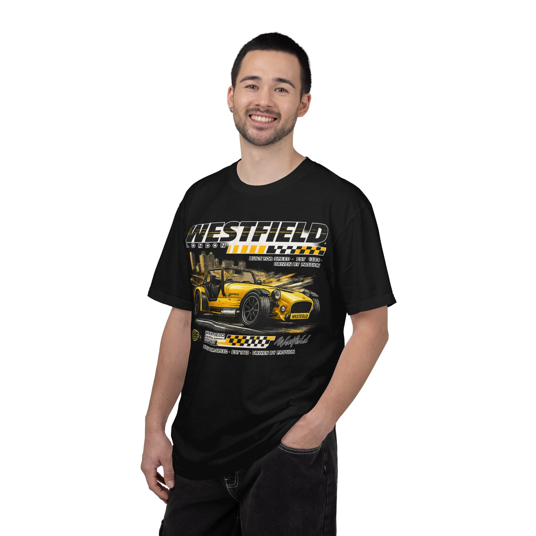 Westfield Sports Car Tee — Vintage Racing Graphic T-Shirt