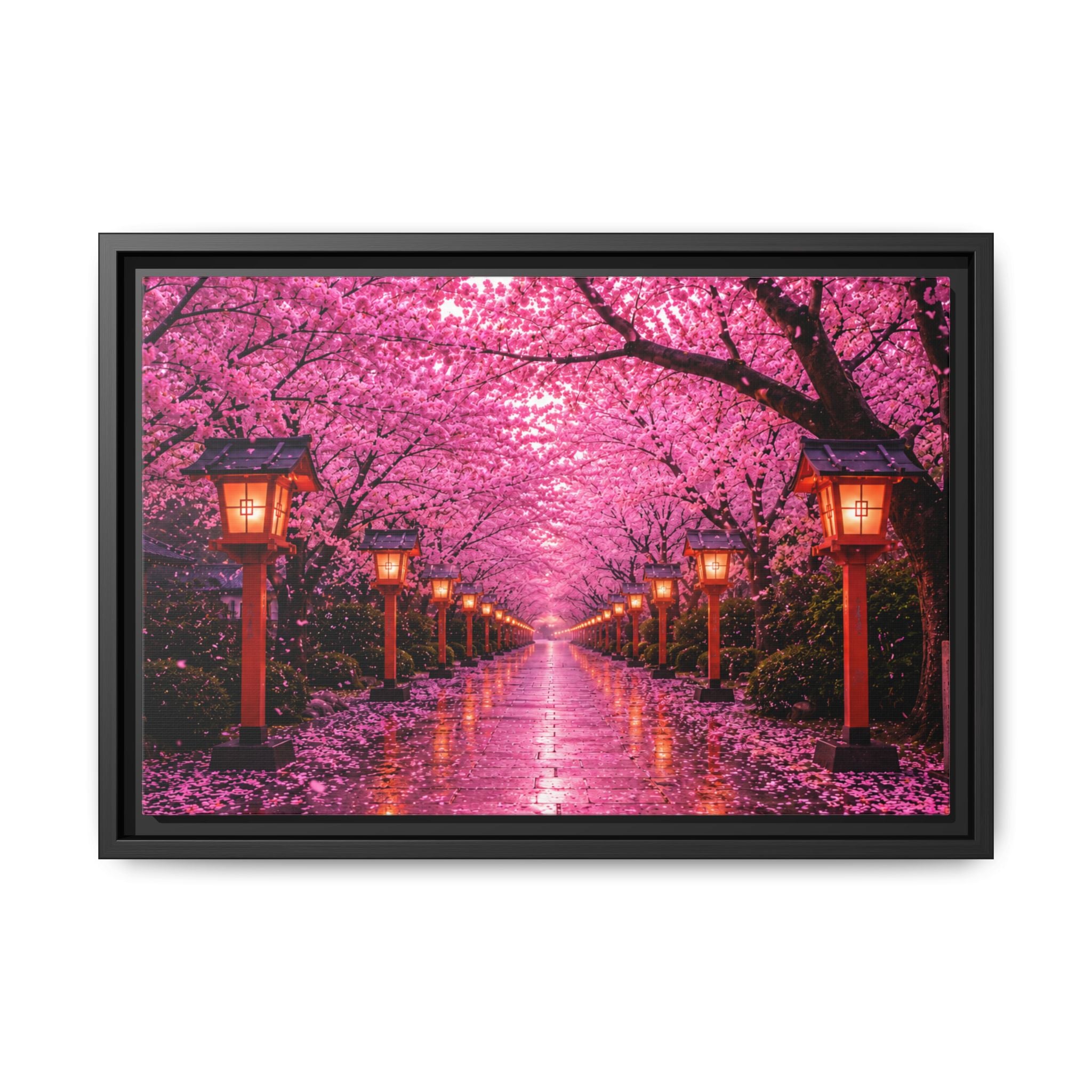 Sakura Lantern Path — Cherry Blossom Evening Collection