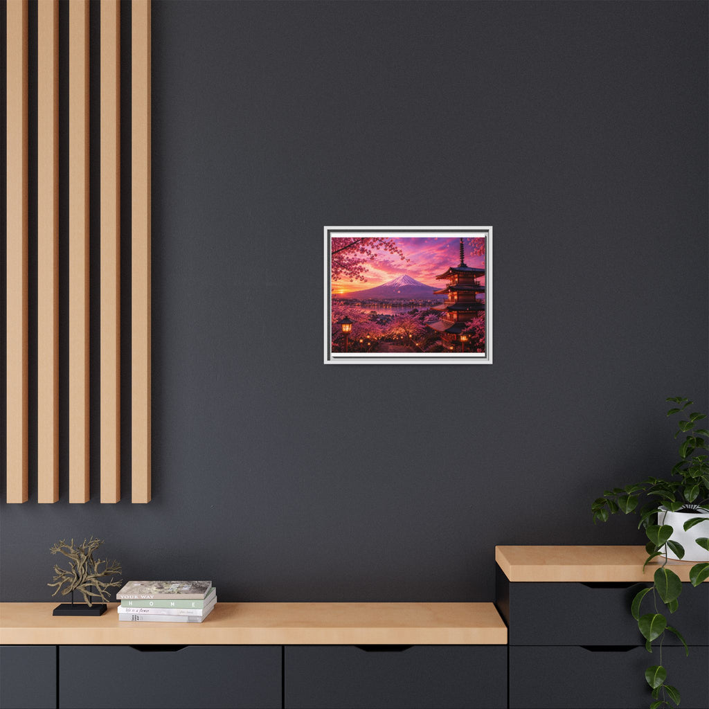 Sakura Twilight Pagoda — Cherry Blossom Sunset Collection