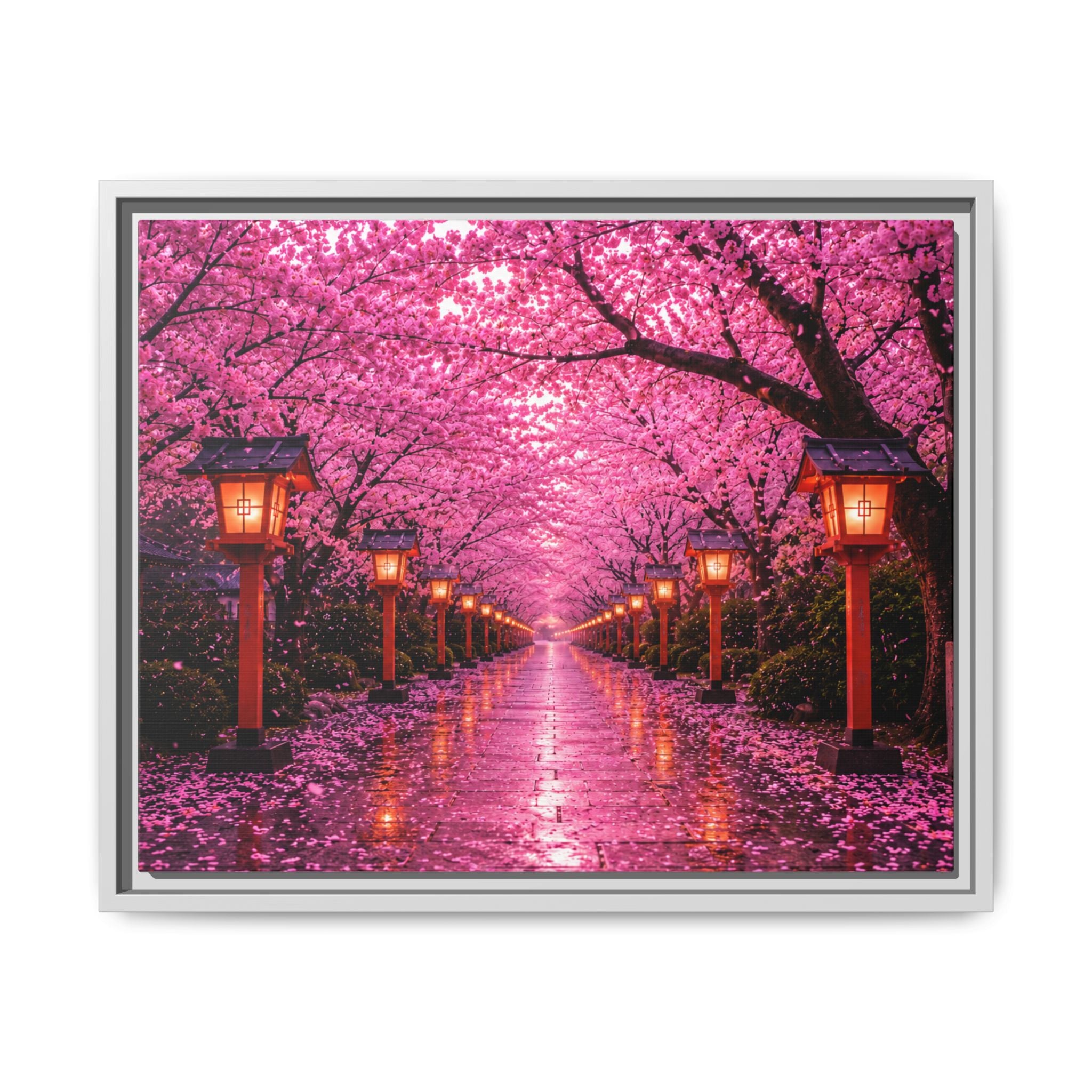 Sakura Lantern Path — Cherry Blossom Evening Collection