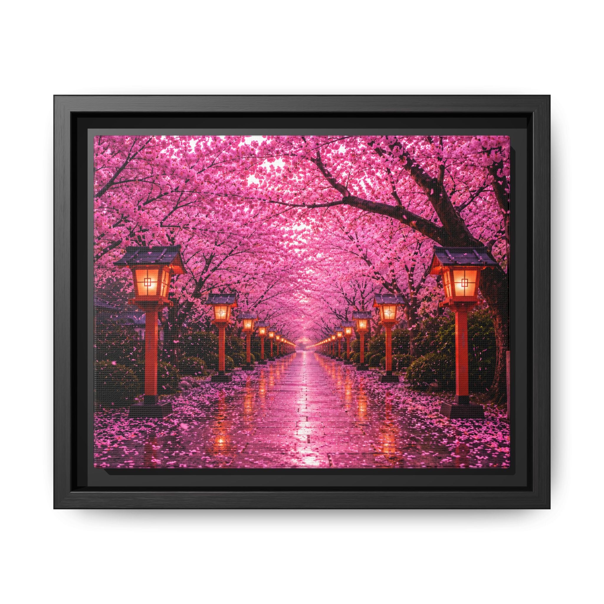 Sakura Lantern Path — Cherry Blossom Evening Collection