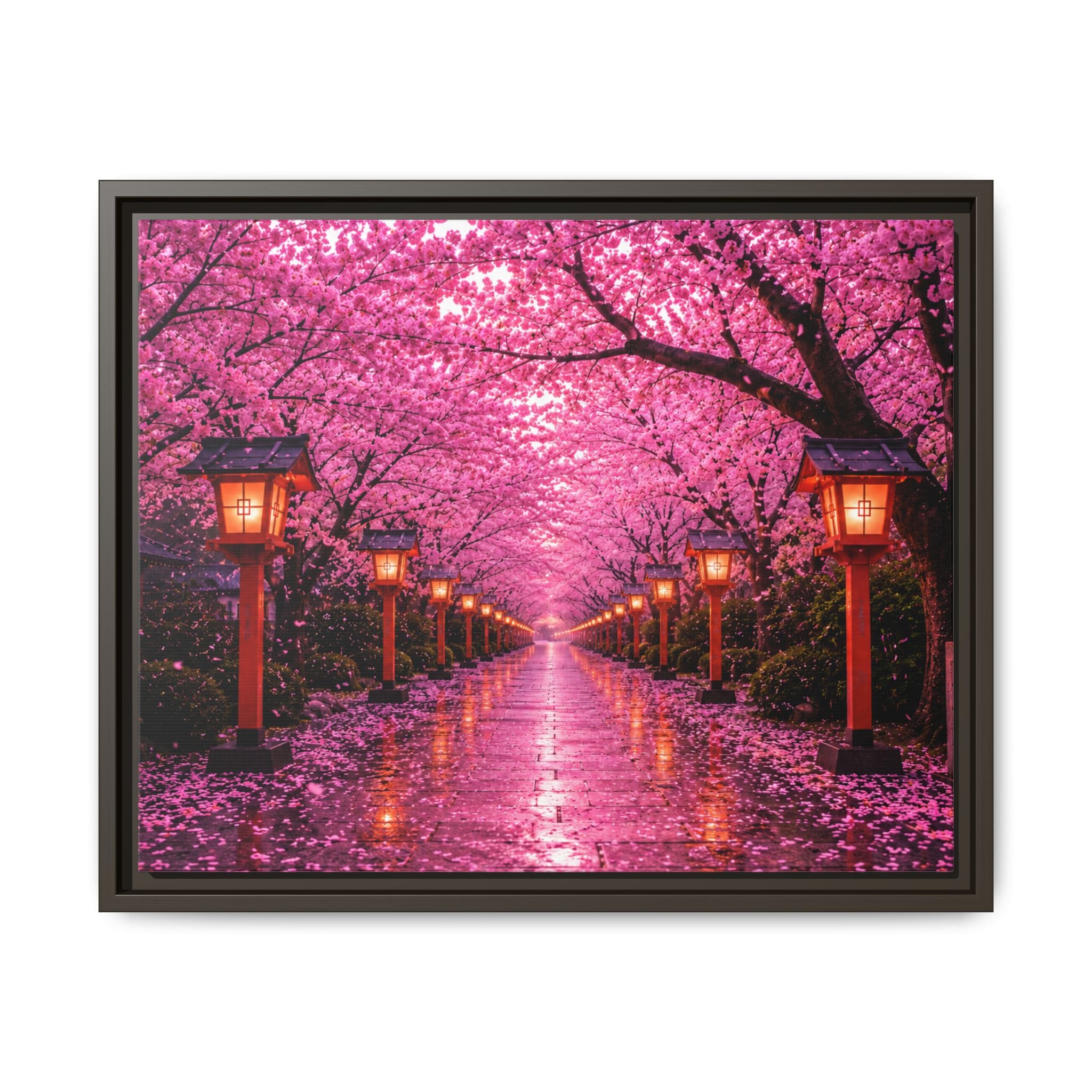 Sakura Lantern Path — Cherry Blossom Evening Collection