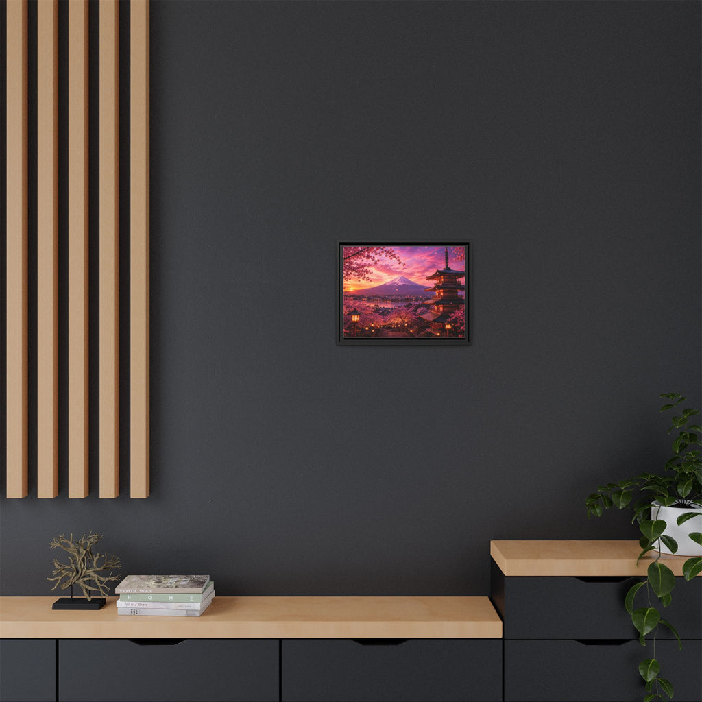 Sakura Twilight Pagoda — Cherry Blossom Sunset Collection