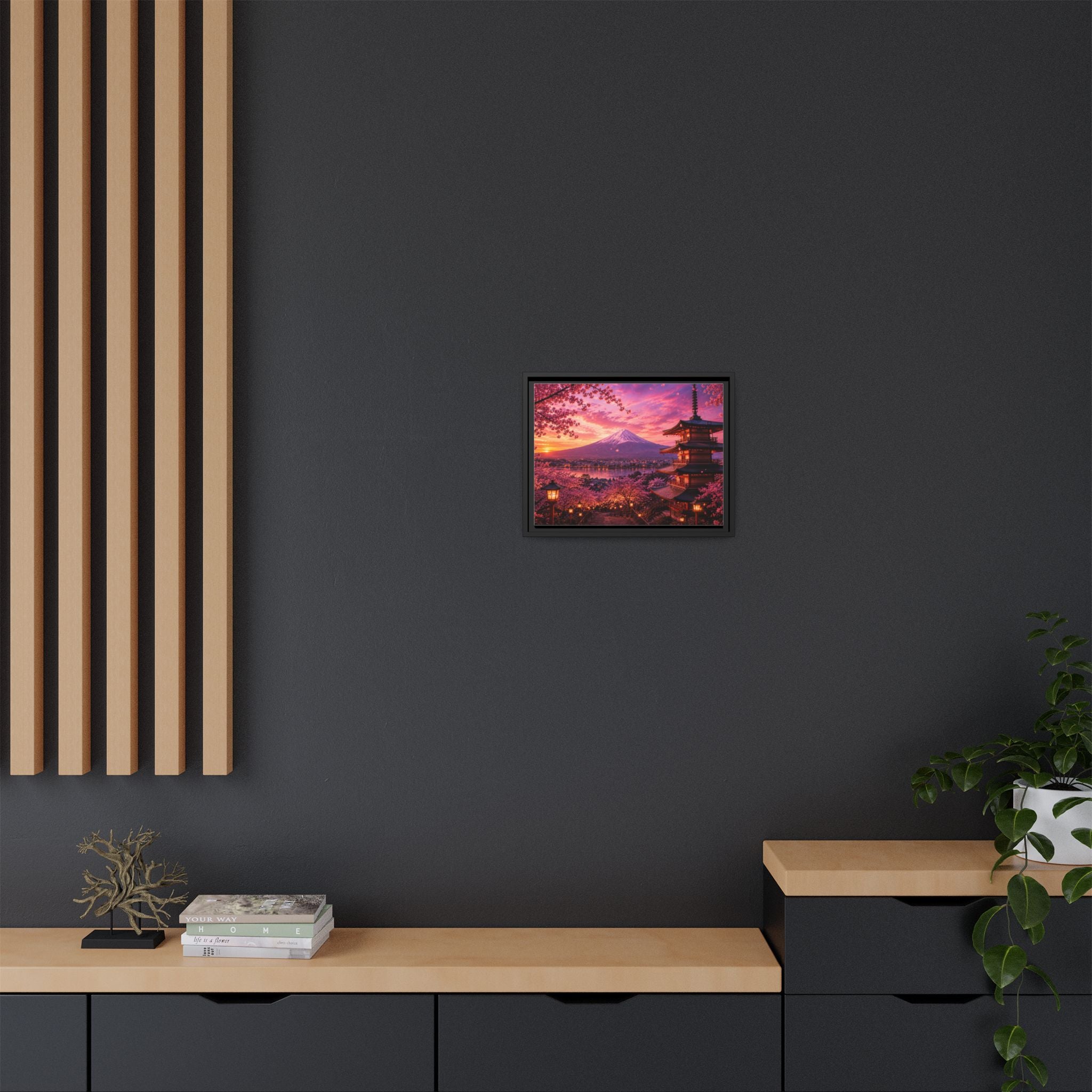 Sakura Twilight Pagoda — Cherry Blossom Sunset Collection