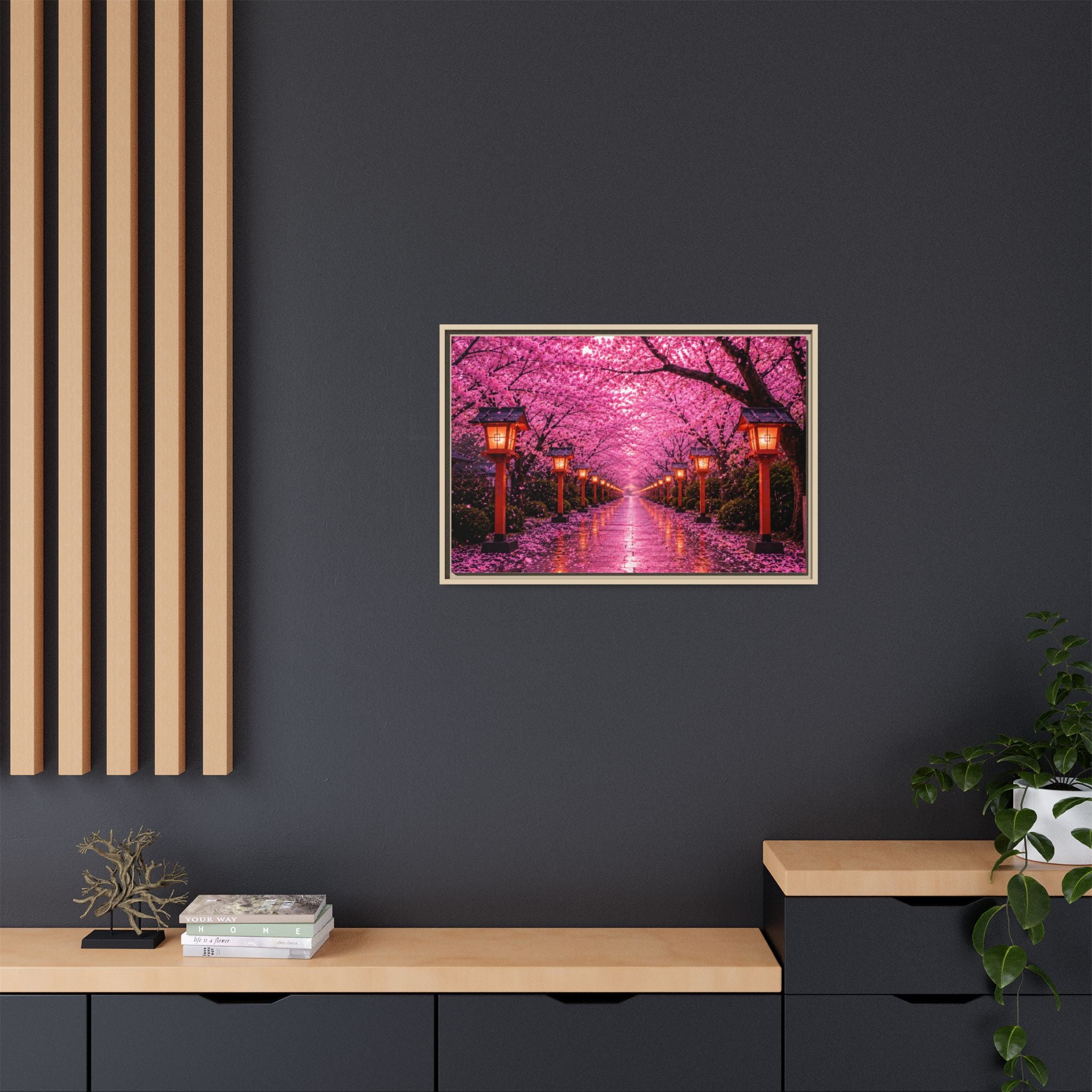 Sakura Lantern Path — Cherry Blossom Evening Collection