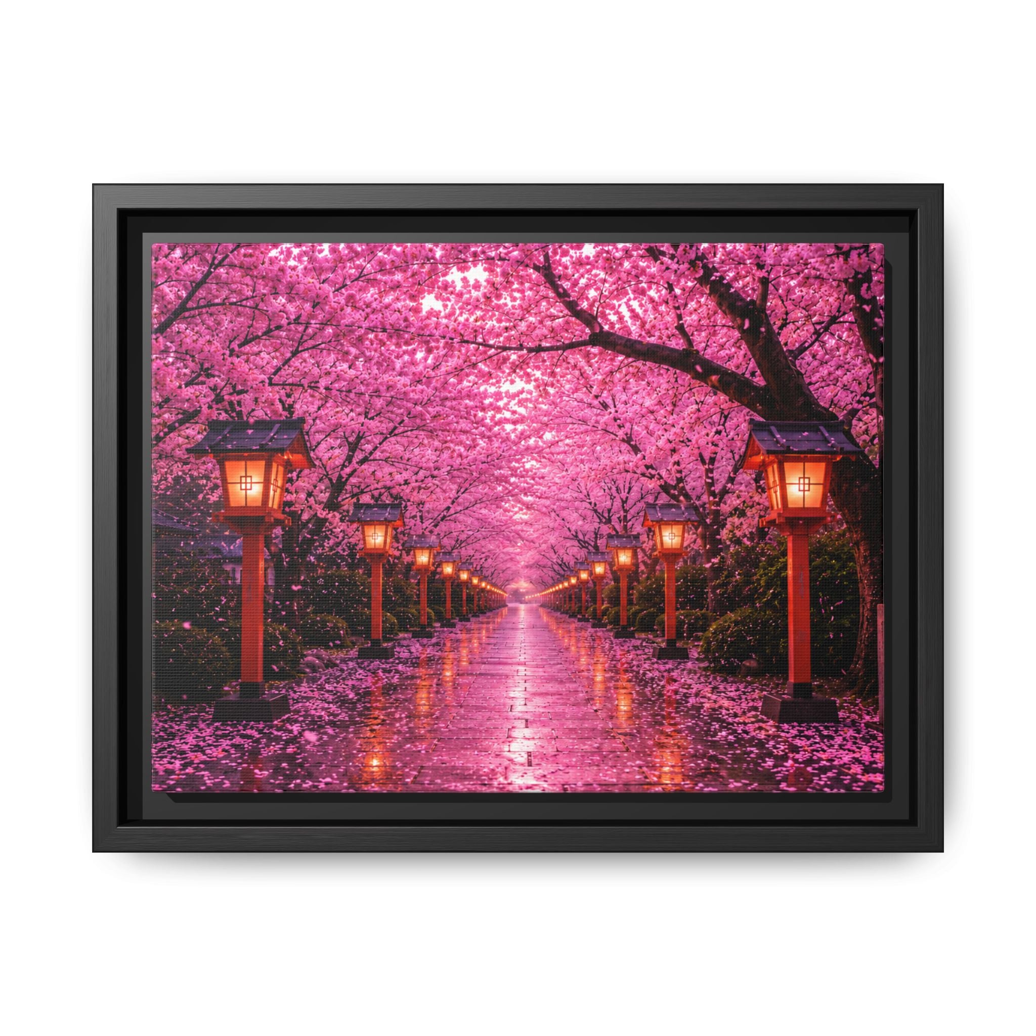 Sakura Lantern Path — Cherry Blossom Evening Collection