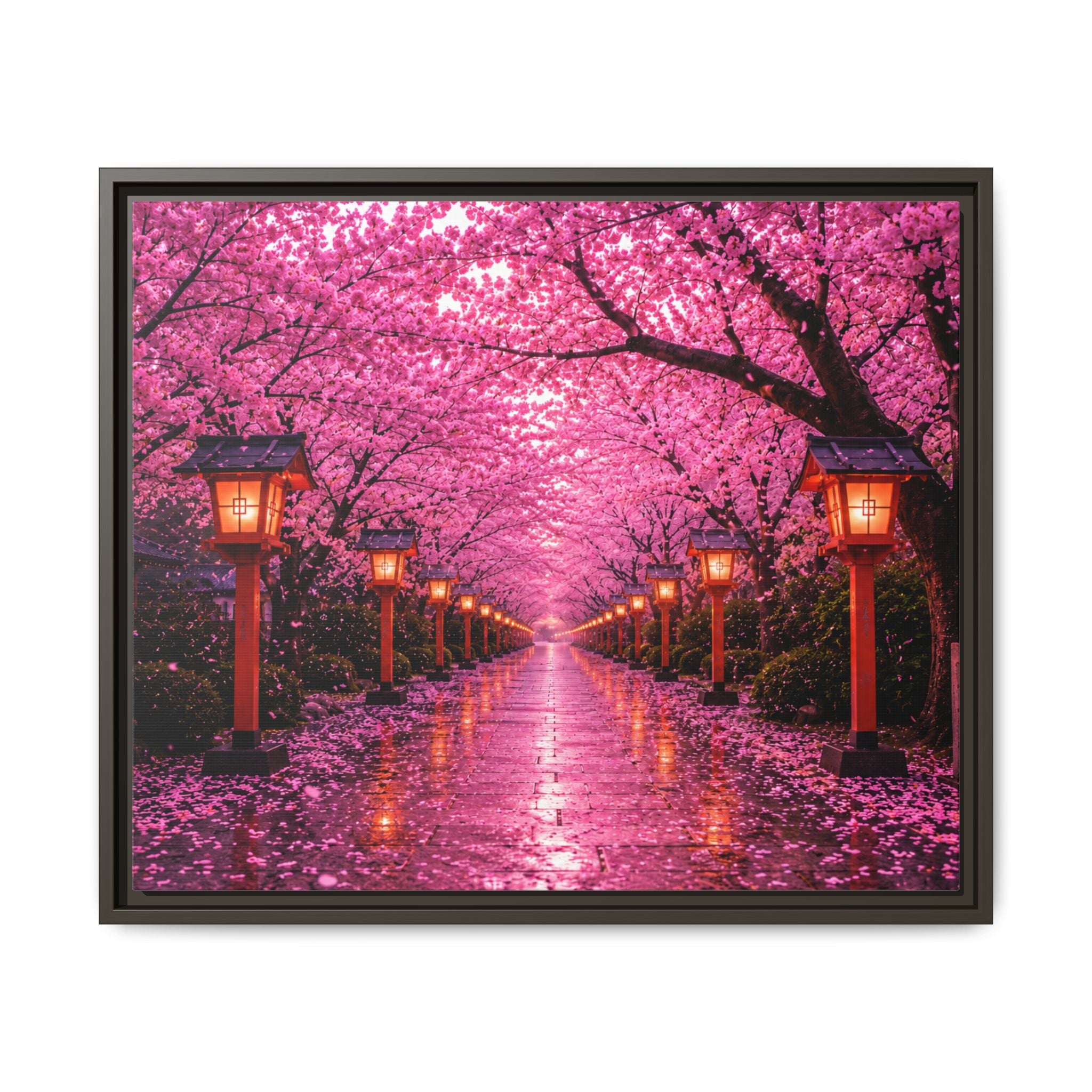 Sakura Lantern Path — Cherry Blossom Evening Collection