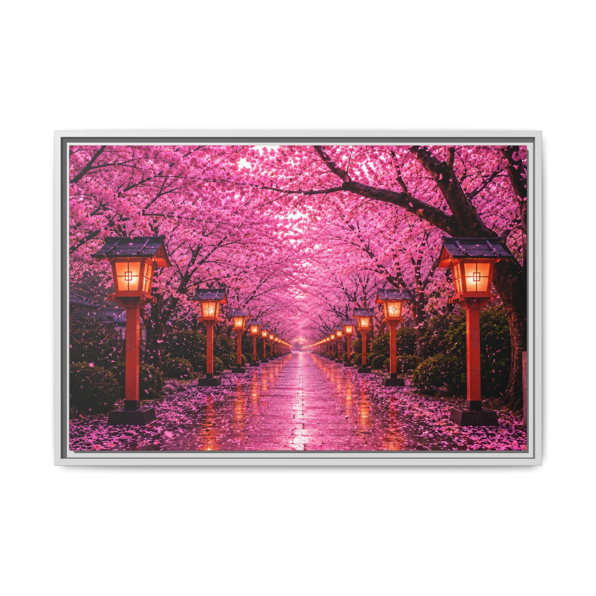 Sakura Lantern Path — Cherry Blossom Evening Collection