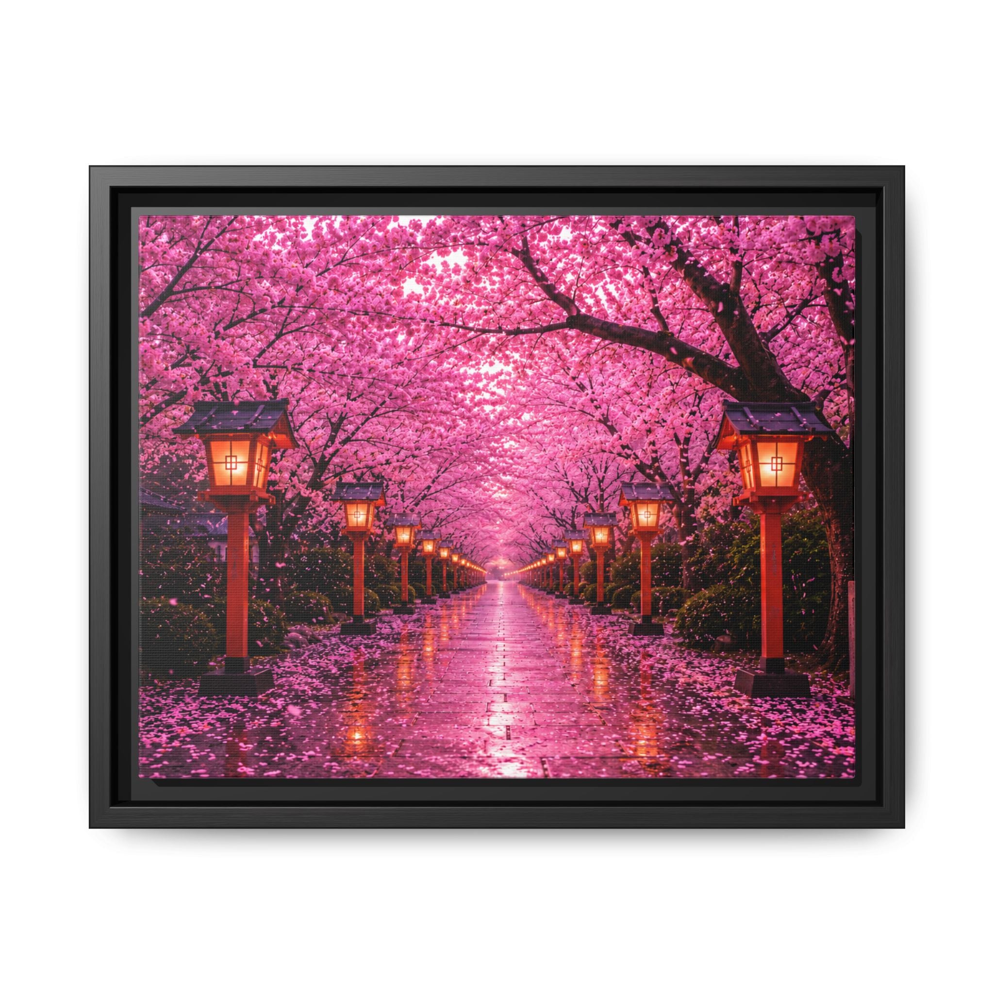 Sakura Lantern Path — Cherry Blossom Evening Collection