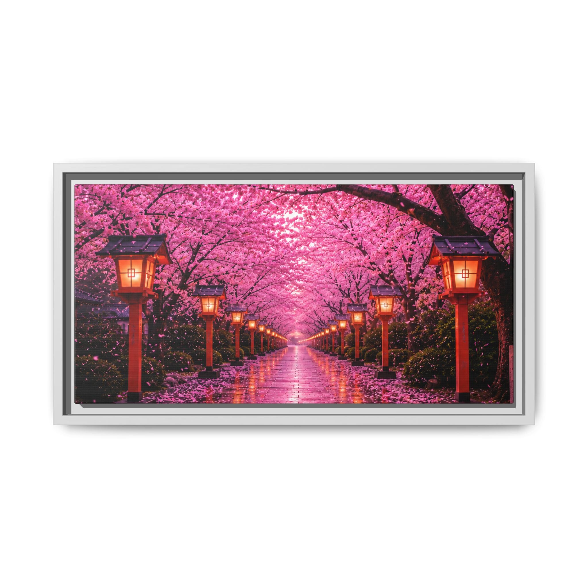 Sakura Lantern Path — Cherry Blossom Evening Collection