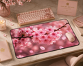 Sakura Blossom Desk Mat – Pink Sakura Mouse Pad for Office & Home