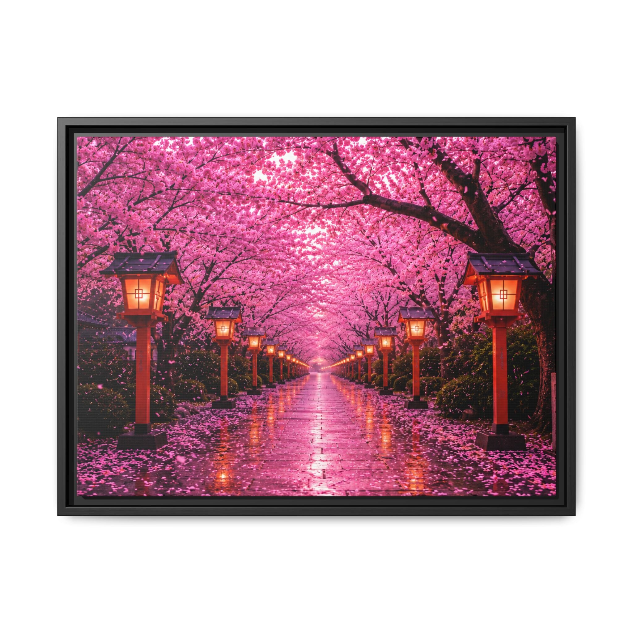 Sakura Lantern Path — Cherry Blossom Evening Collection