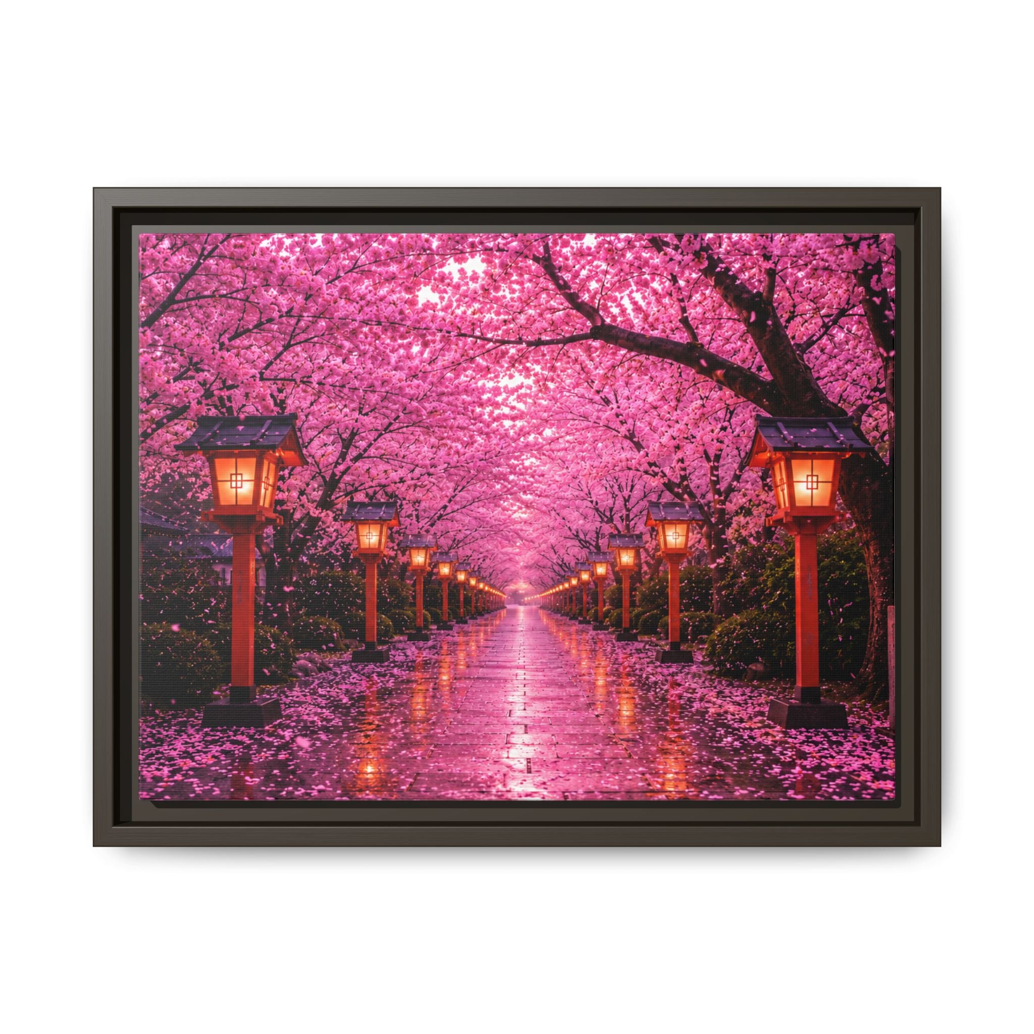 Sakura Lantern Path — Cherry Blossom Evening Collection