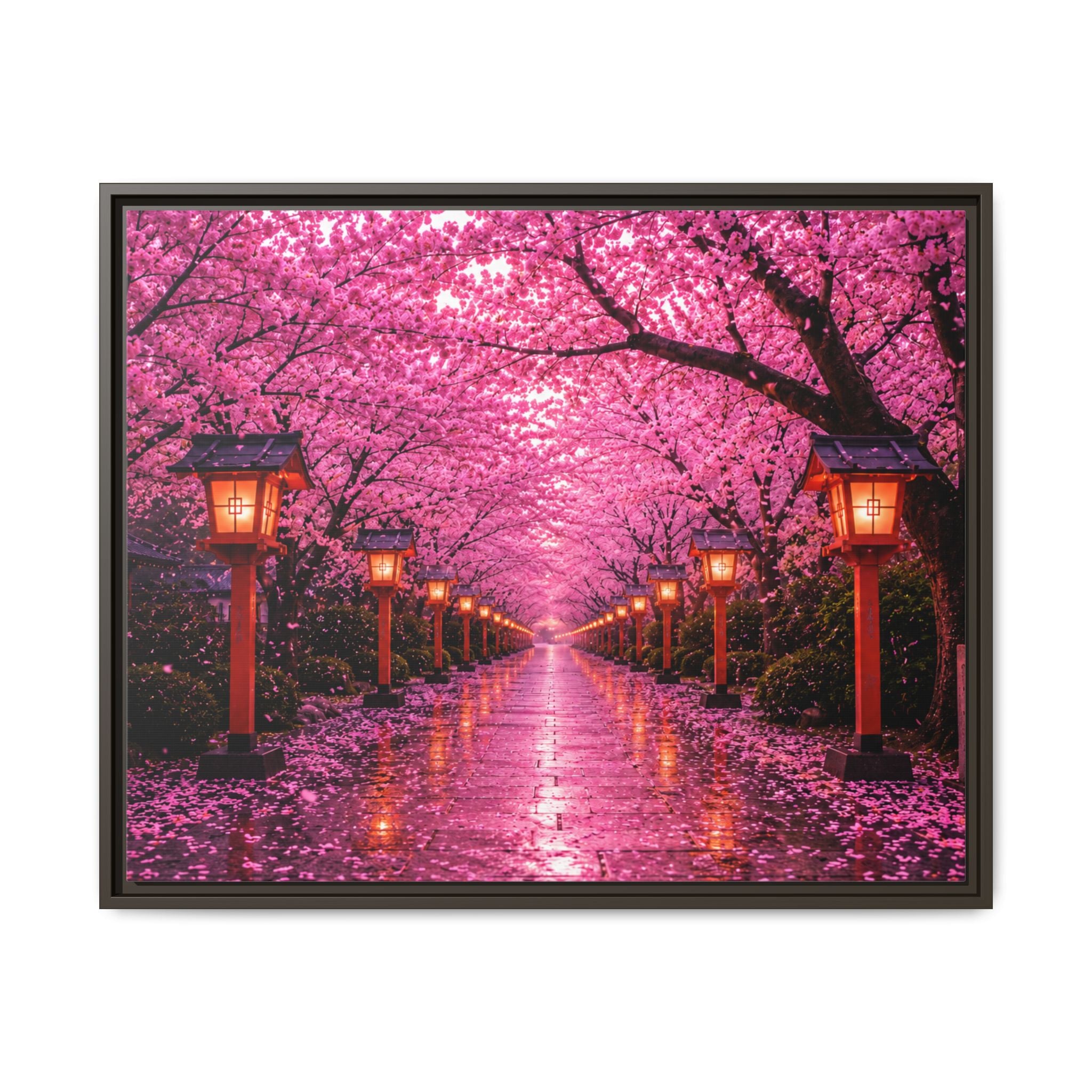 Sakura Lantern Path — Cherry Blossom Evening Collection