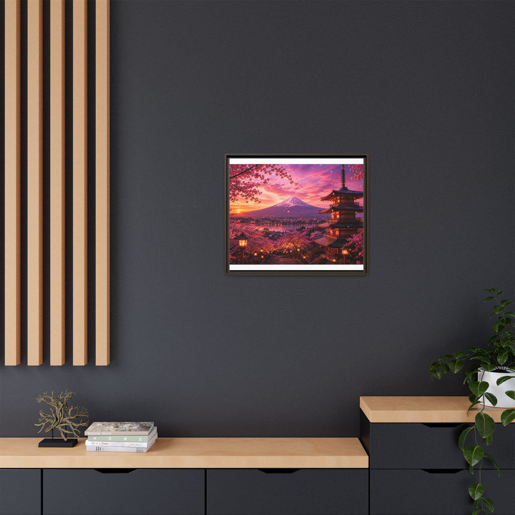 Sakura Twilight Pagoda — Cherry Blossom Sunset Collection