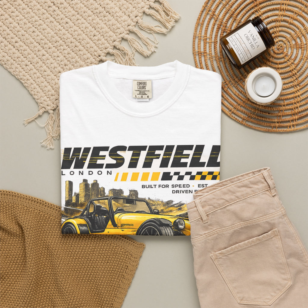 Westfield Sports Car Tee — Vintage Racing Graphic T-Shirt