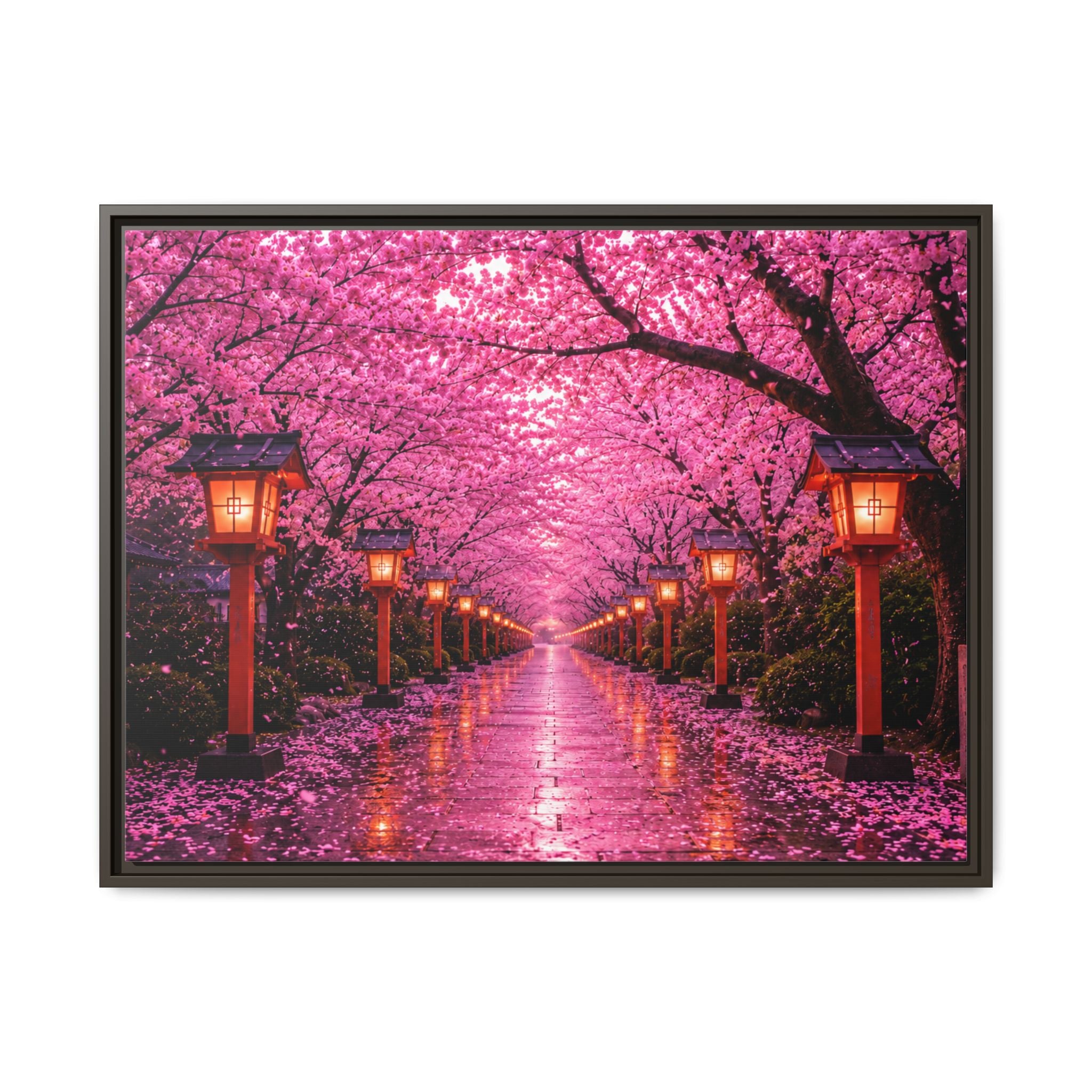 Sakura Lantern Path — Cherry Blossom Evening Collection