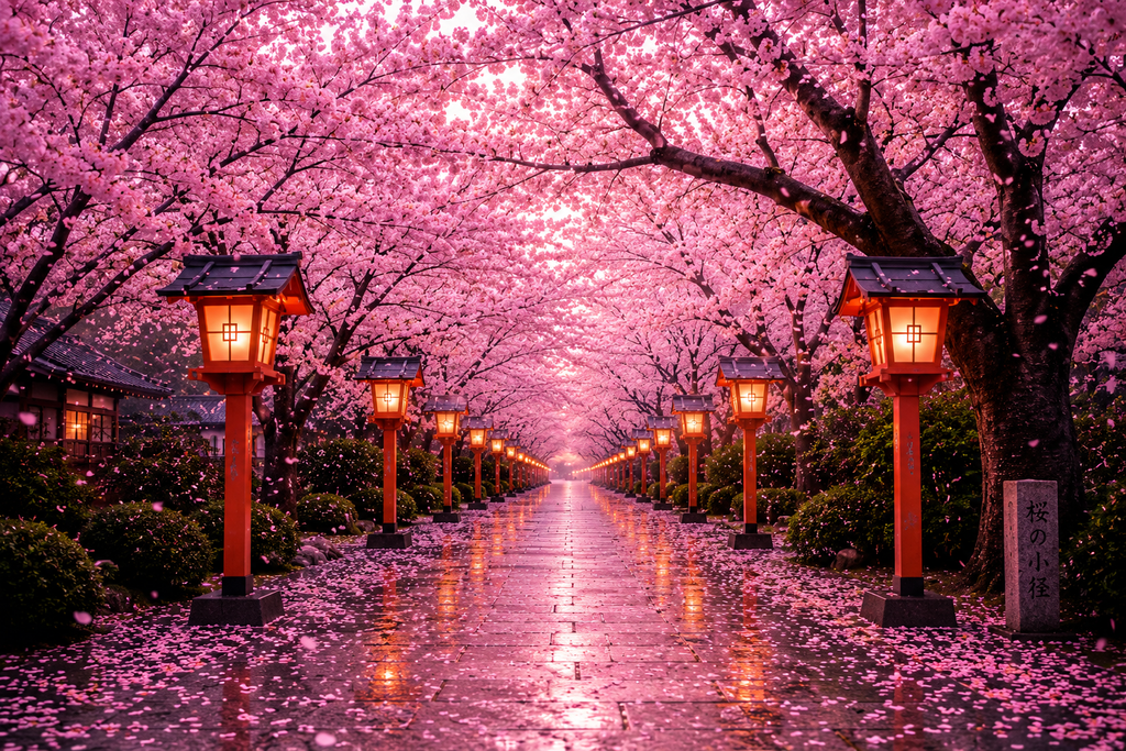 Sakura Lantern Path