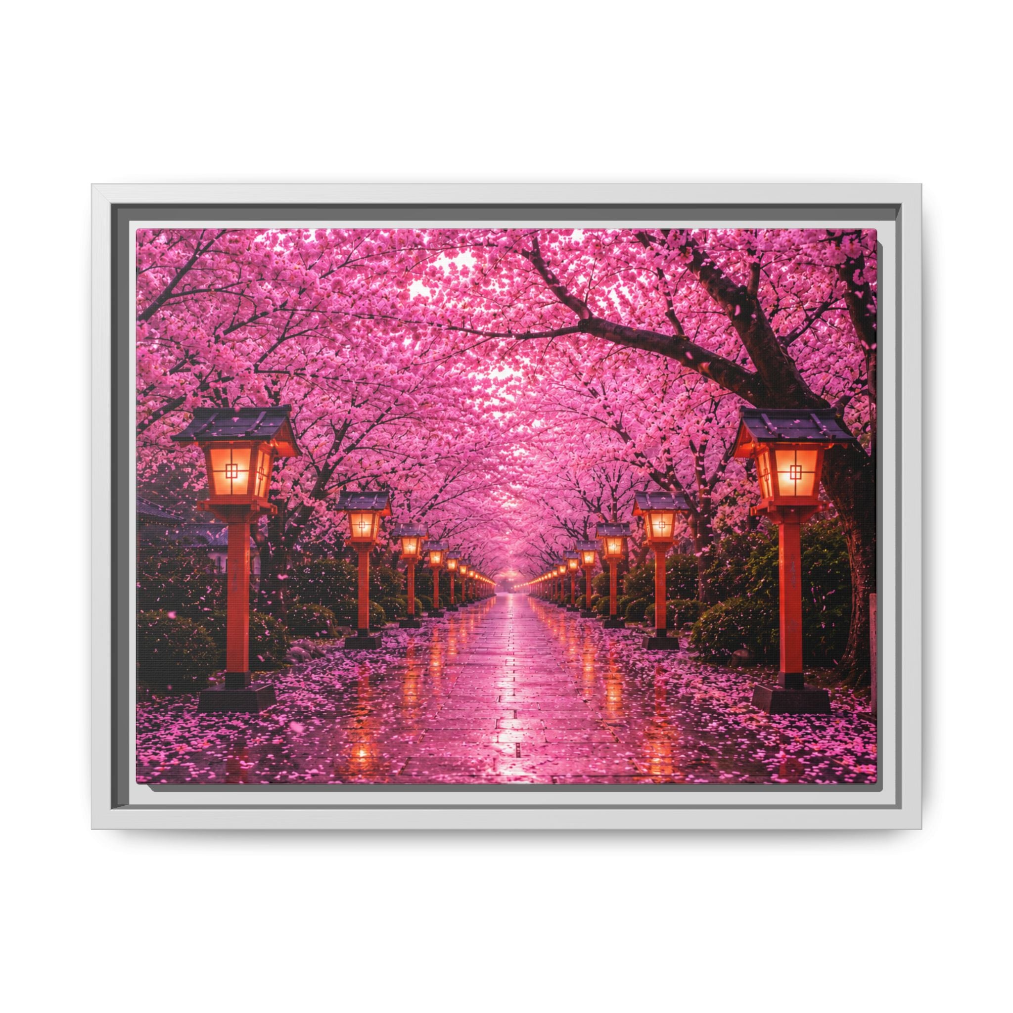 Sakura Lantern Path — Cherry Blossom Evening Collection