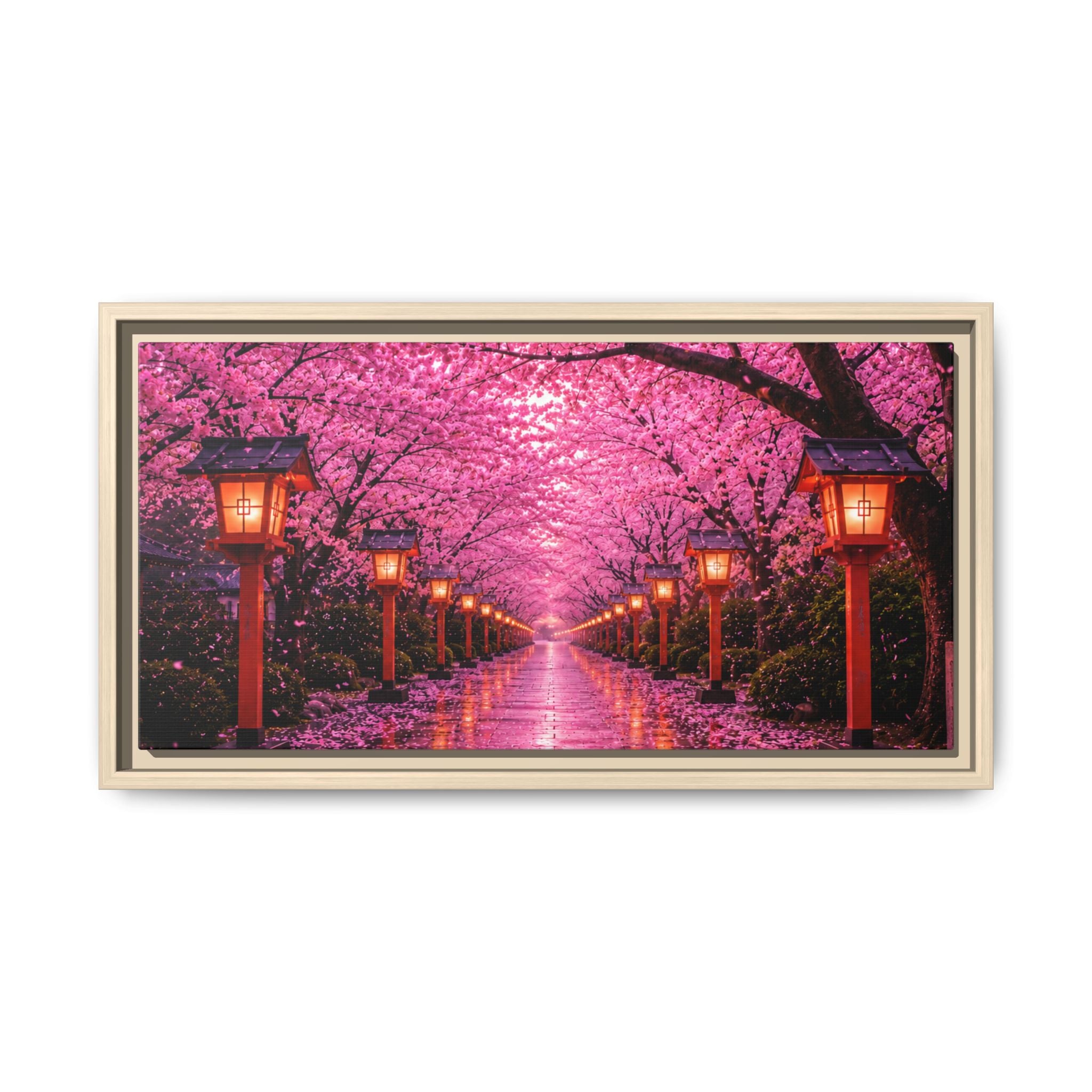 Sakura Lantern Path — Cherry Blossom Evening Collection