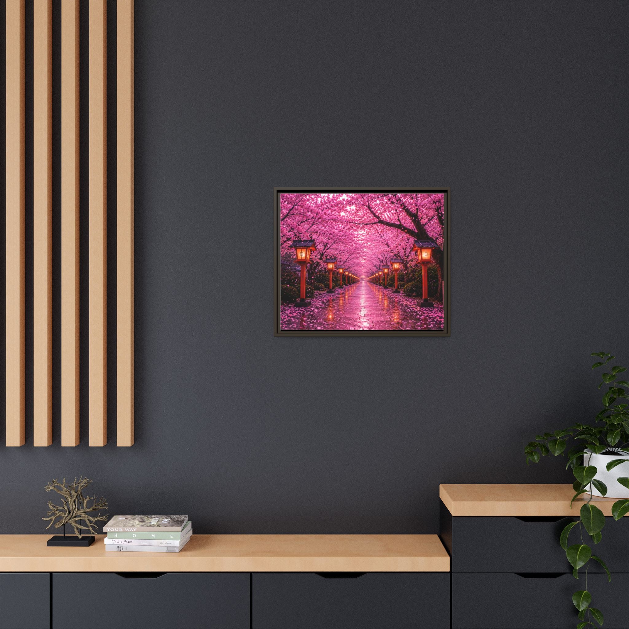 Sakura Lantern Path — Cherry Blossom Evening Collection
