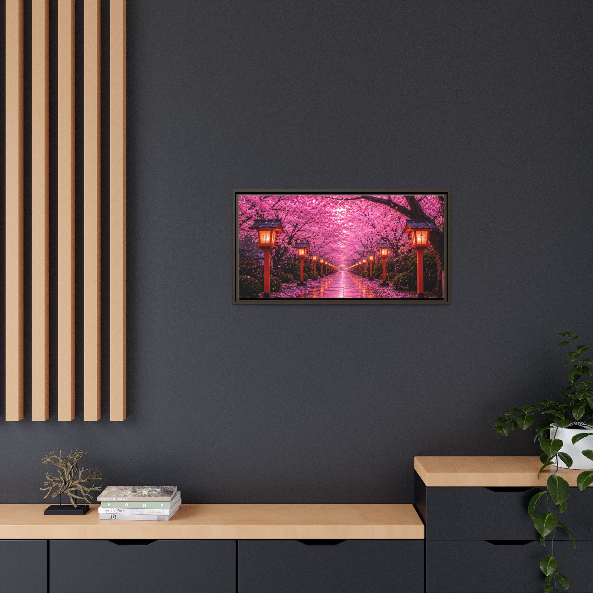 Sakura Lantern Path — Cherry Blossom Evening Collection