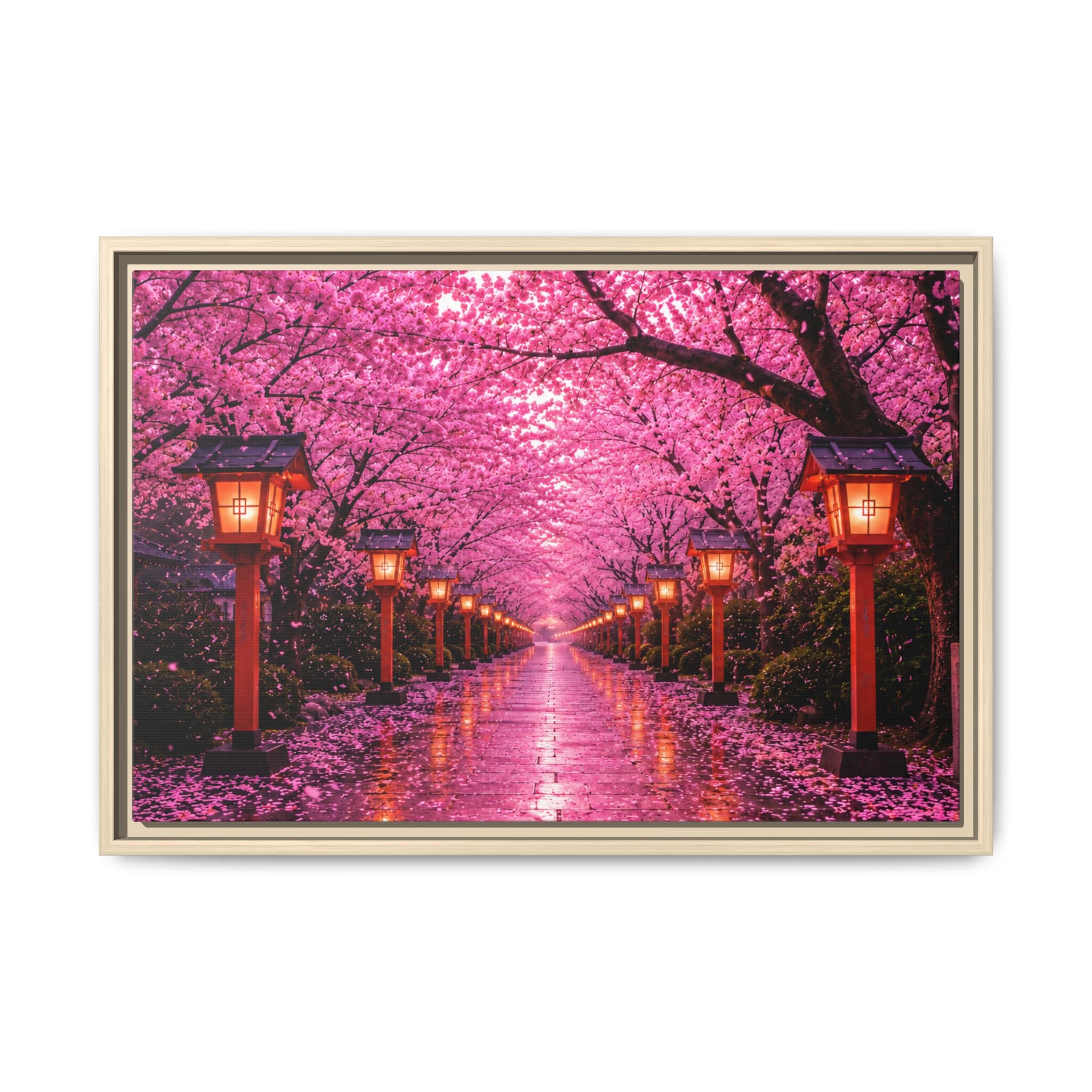 Sakura Lantern Path — Cherry Blossom Evening Collection