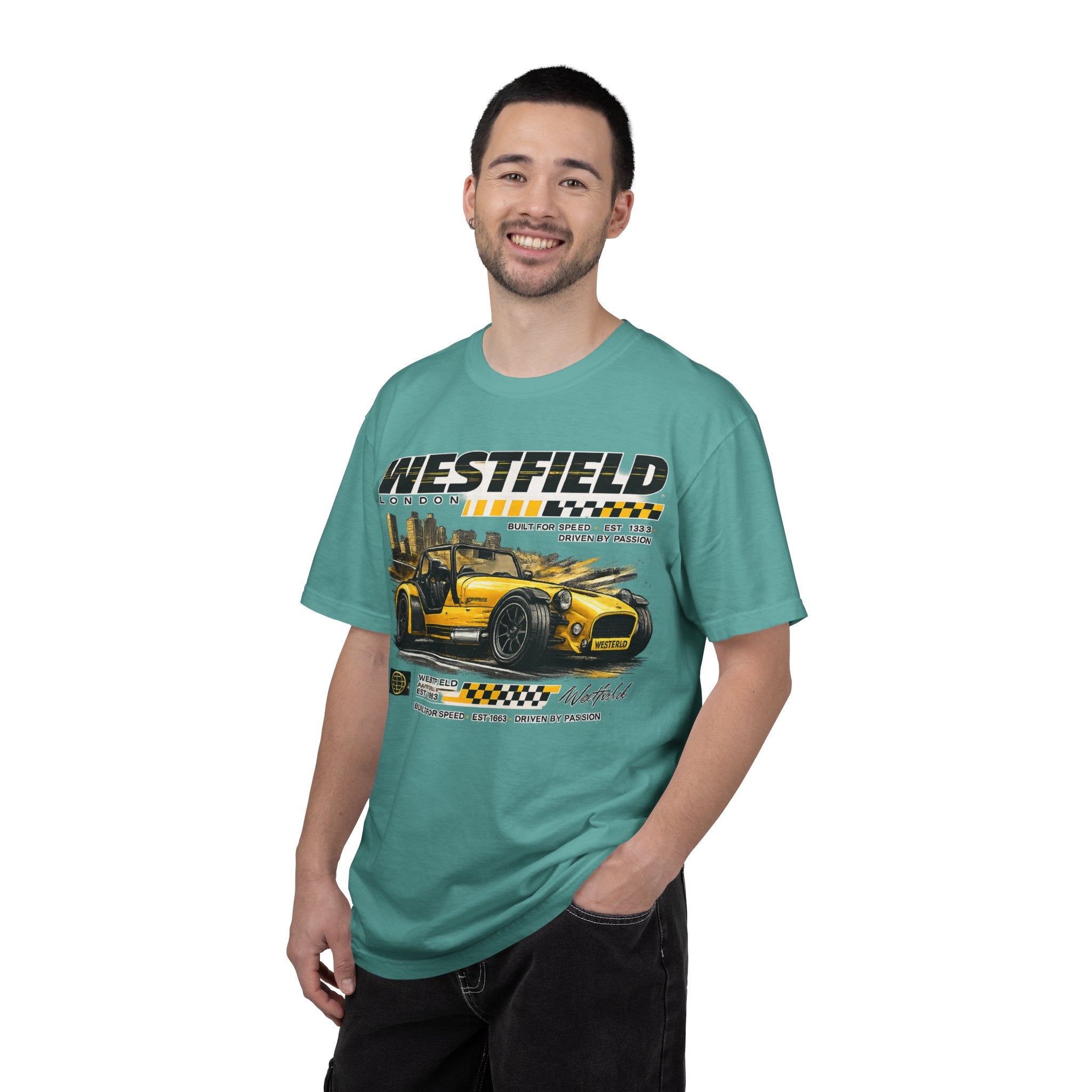 Westfield Sports Car Tee — Vintage Racing Graphic T-Shirt