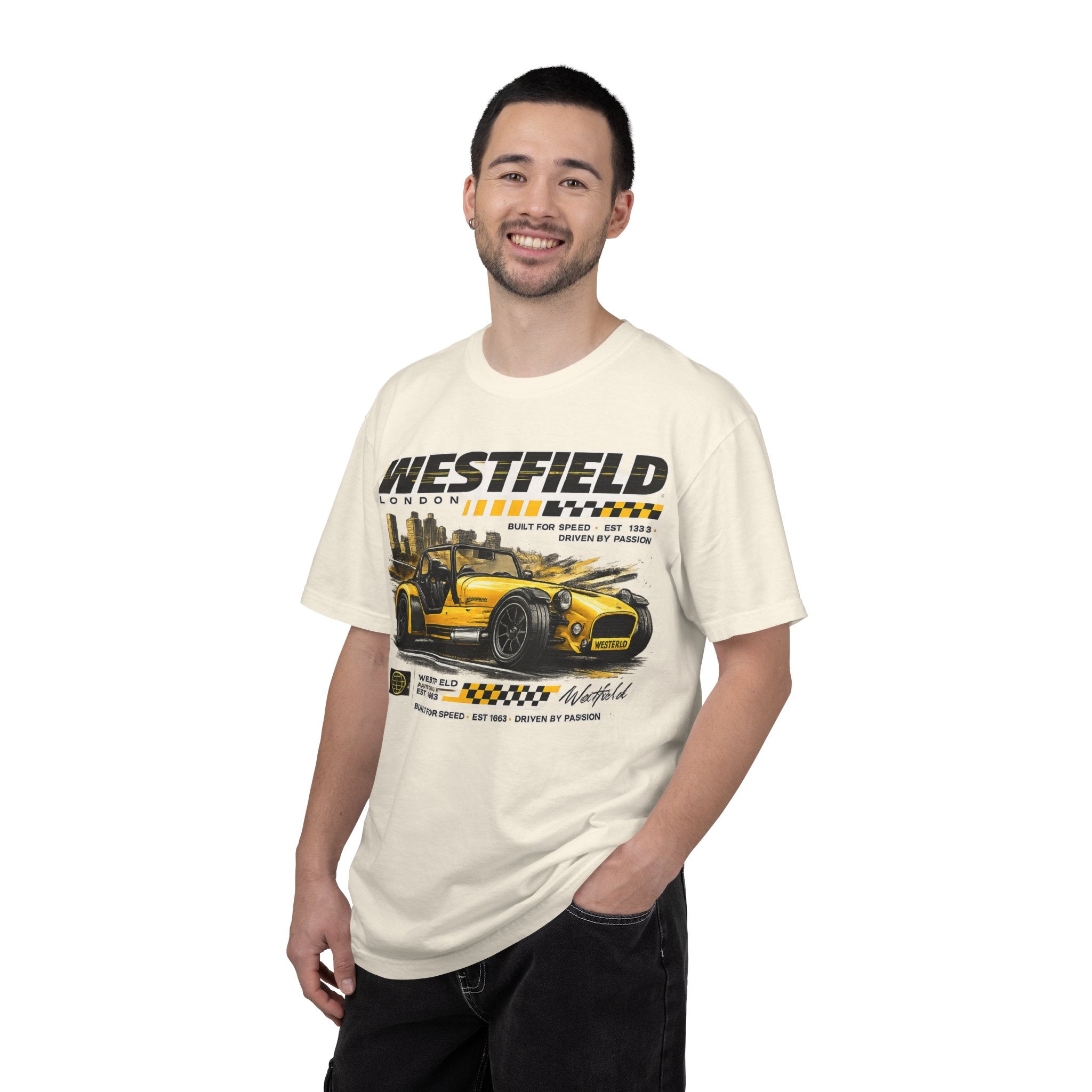 Westfield Sports Car Tee — Vintage Racing Graphic T-Shirt